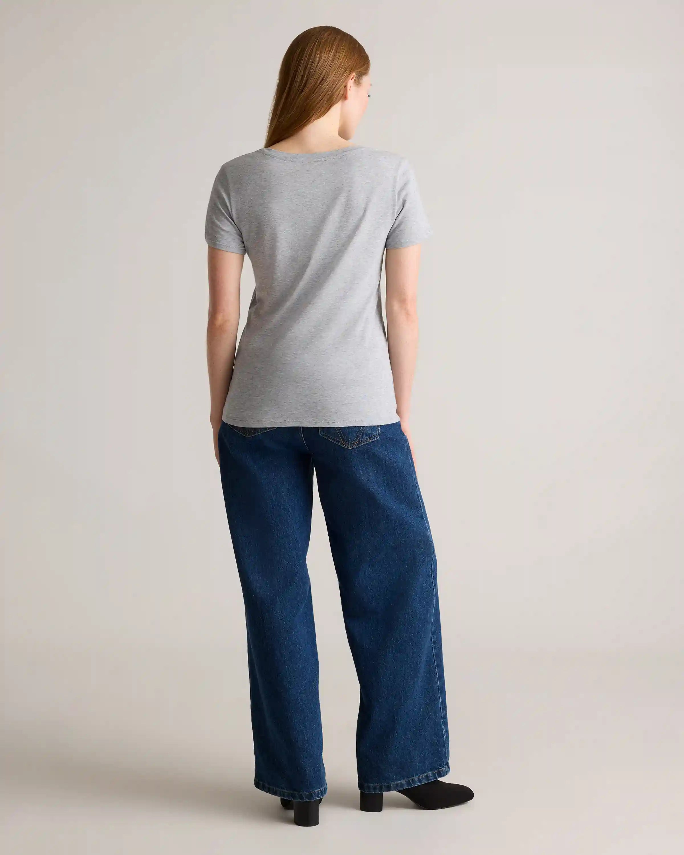 Cotton Modal Scoop Neck Tee
