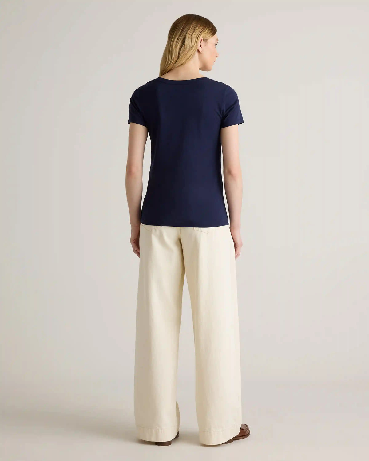 Cotton Modal Scoop Neck Tee