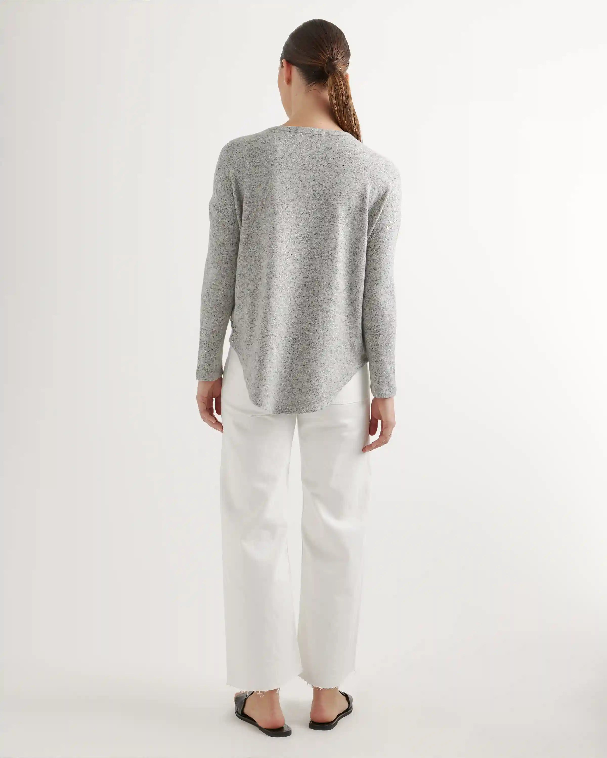 Brushed Long Sleeve Lounge Tee