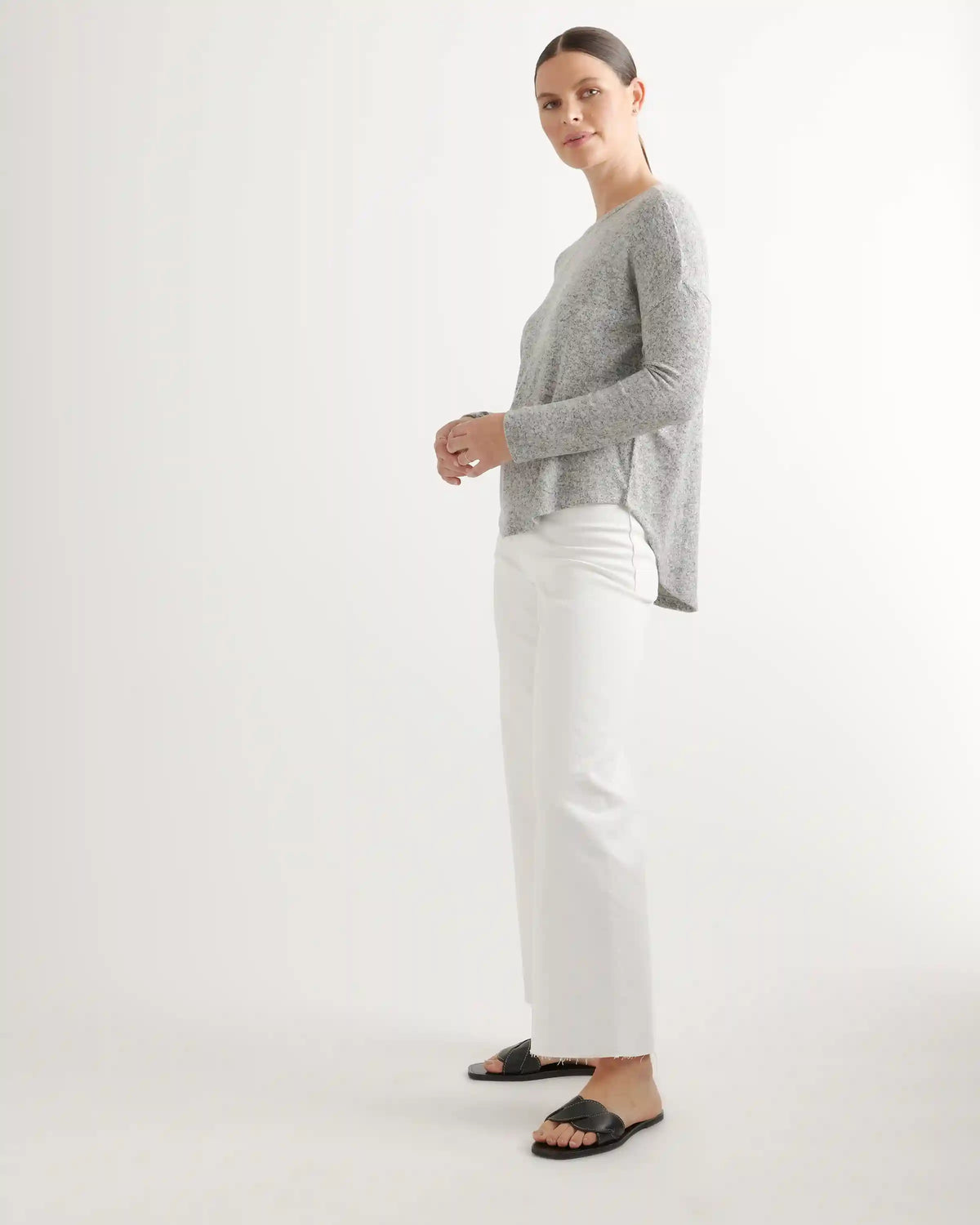 Brushed Long Sleeve Lounge Tee