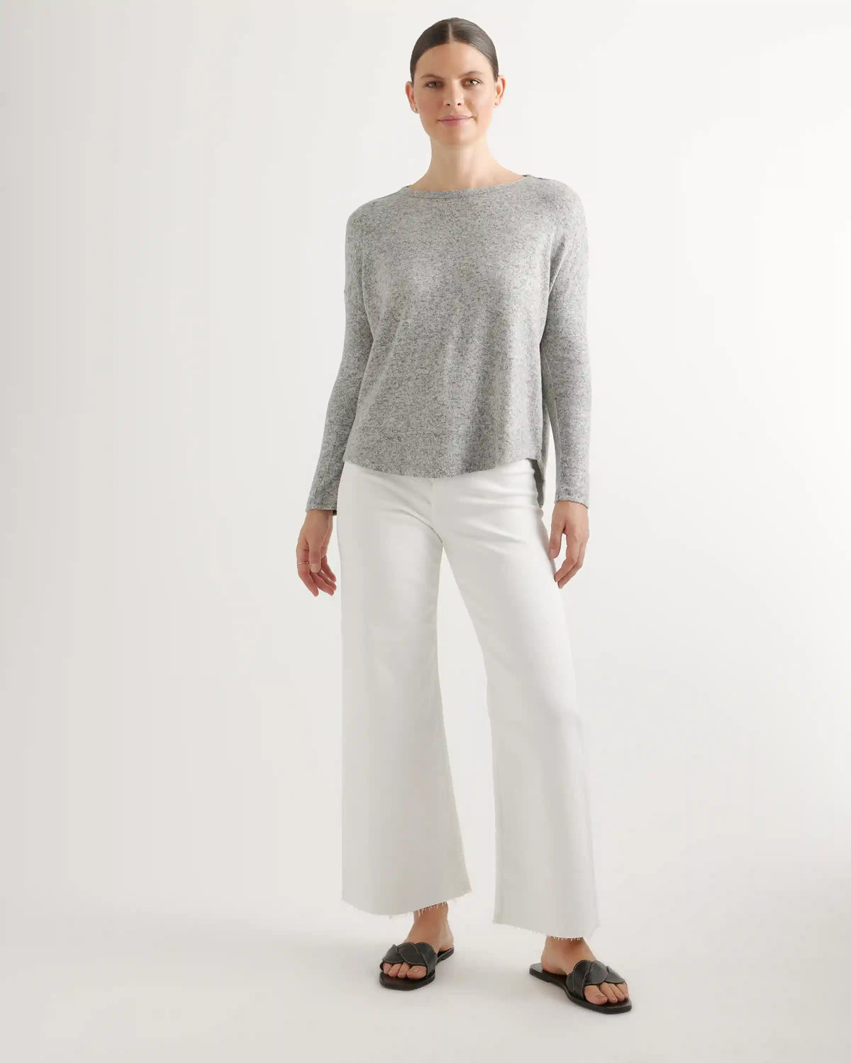 Brushed Long Sleeve Lounge Tee