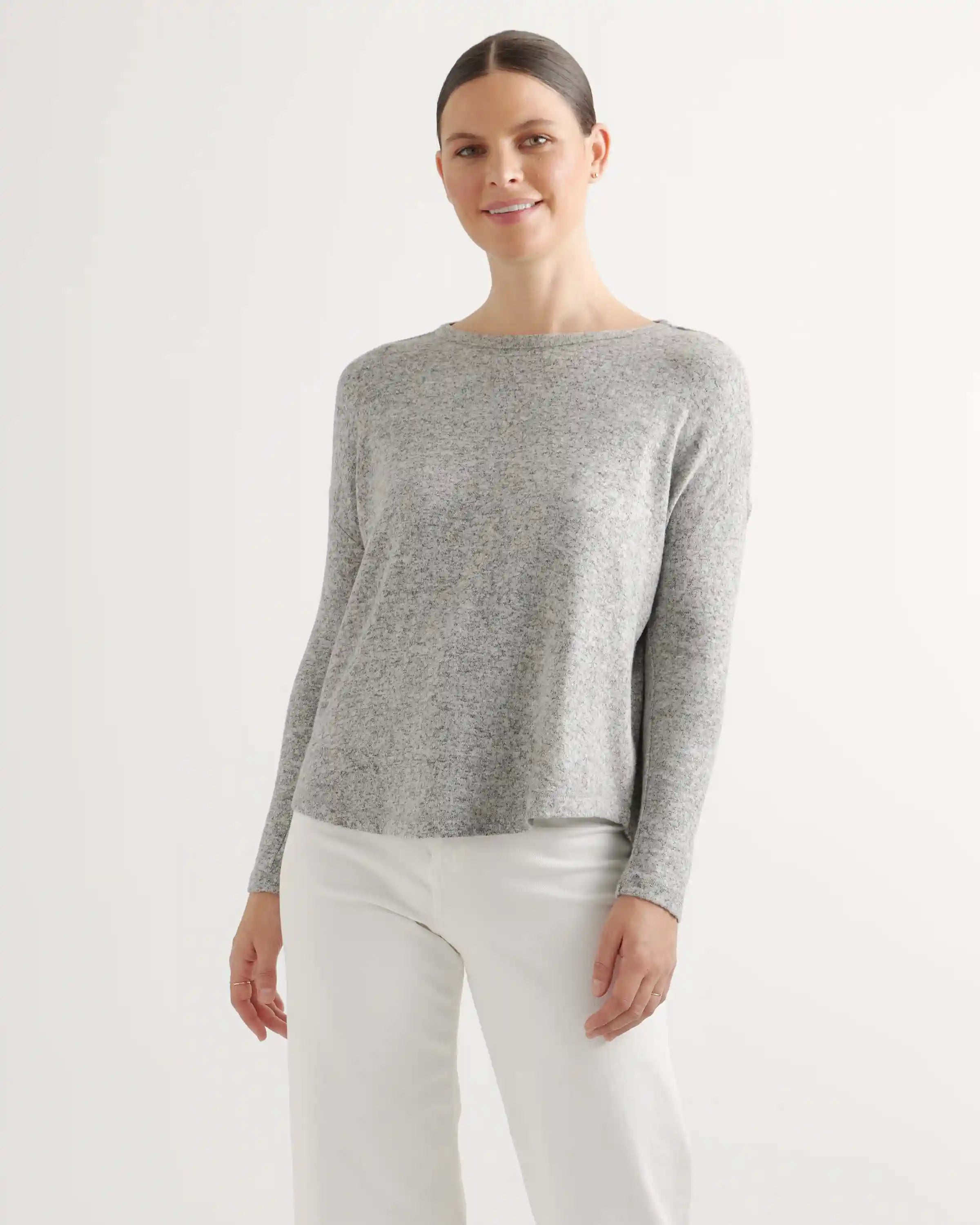 Brushed Long Sleeve Lounge Tee