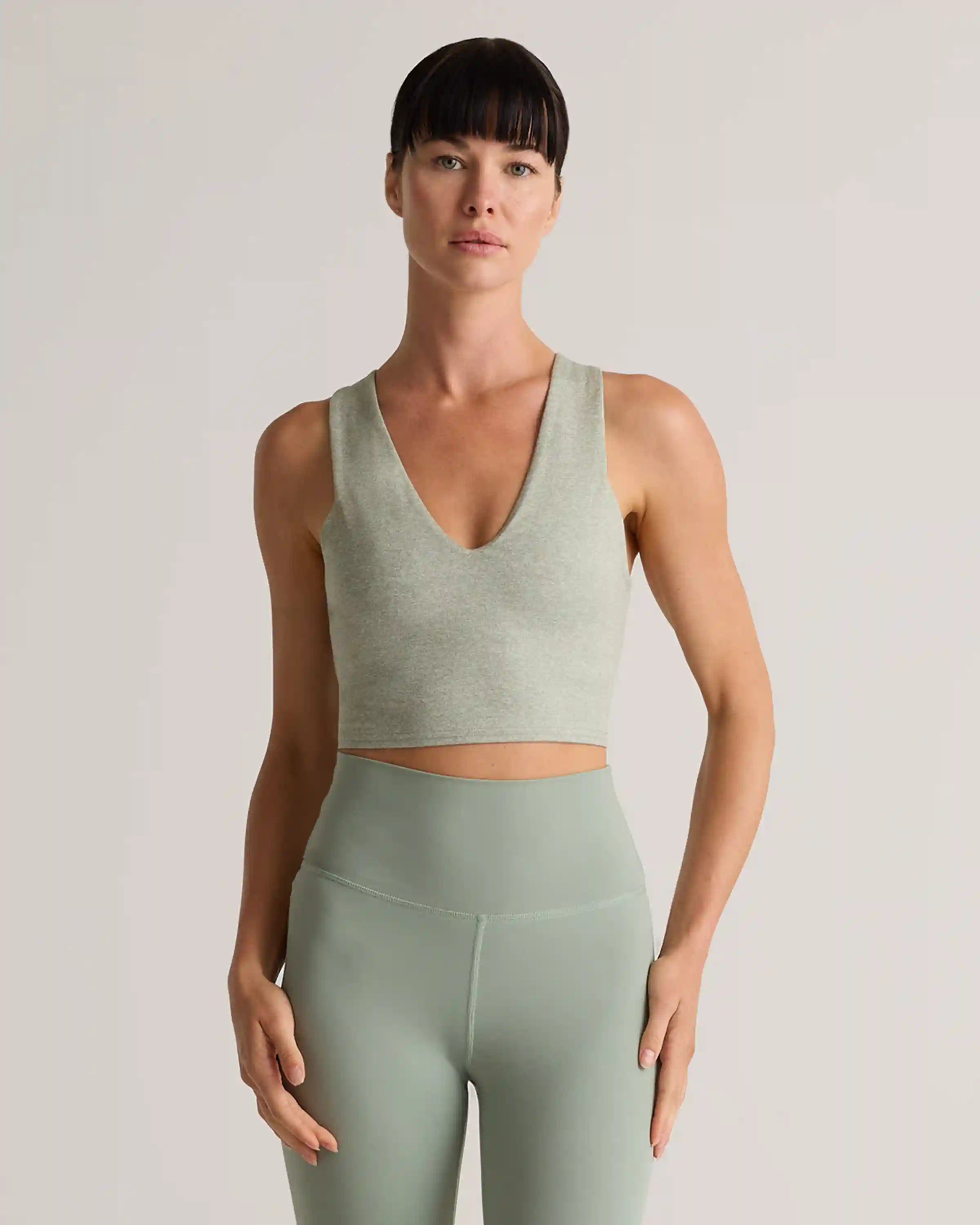 Ultra-Soft V-Neck Cropped Tank