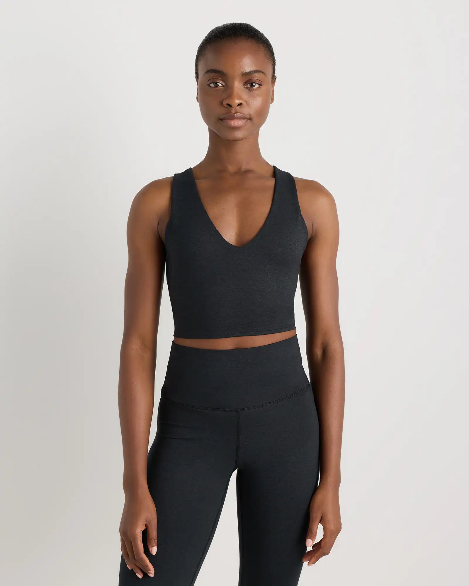 Ultra-Soft V-Neck Cropped Tank