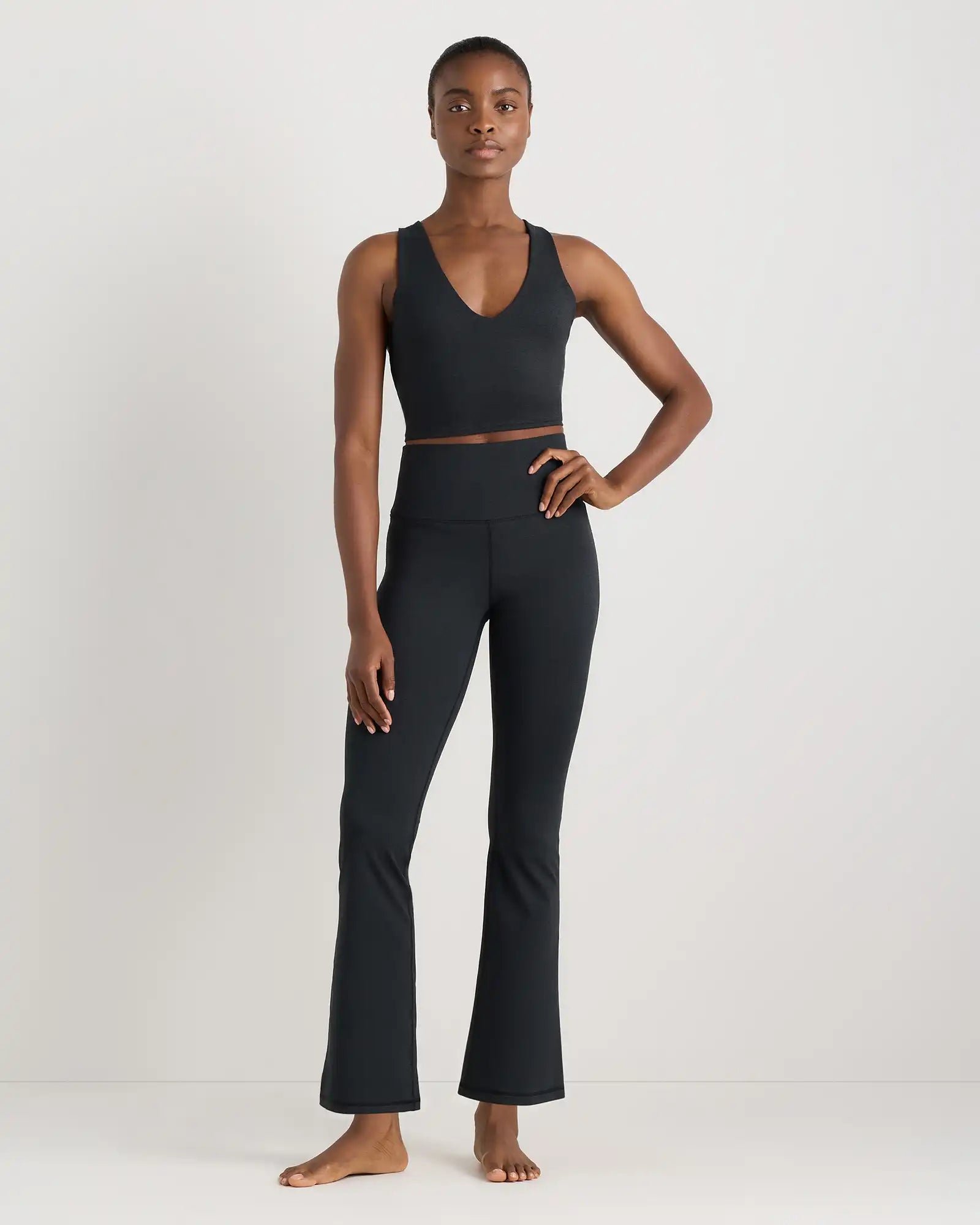 Ultra-Soft V-Neck Cropped Tank