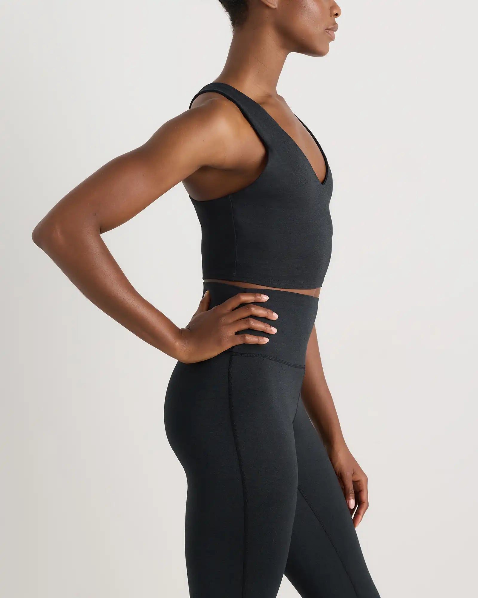 Ultra-Soft V-Neck Cropped Tank