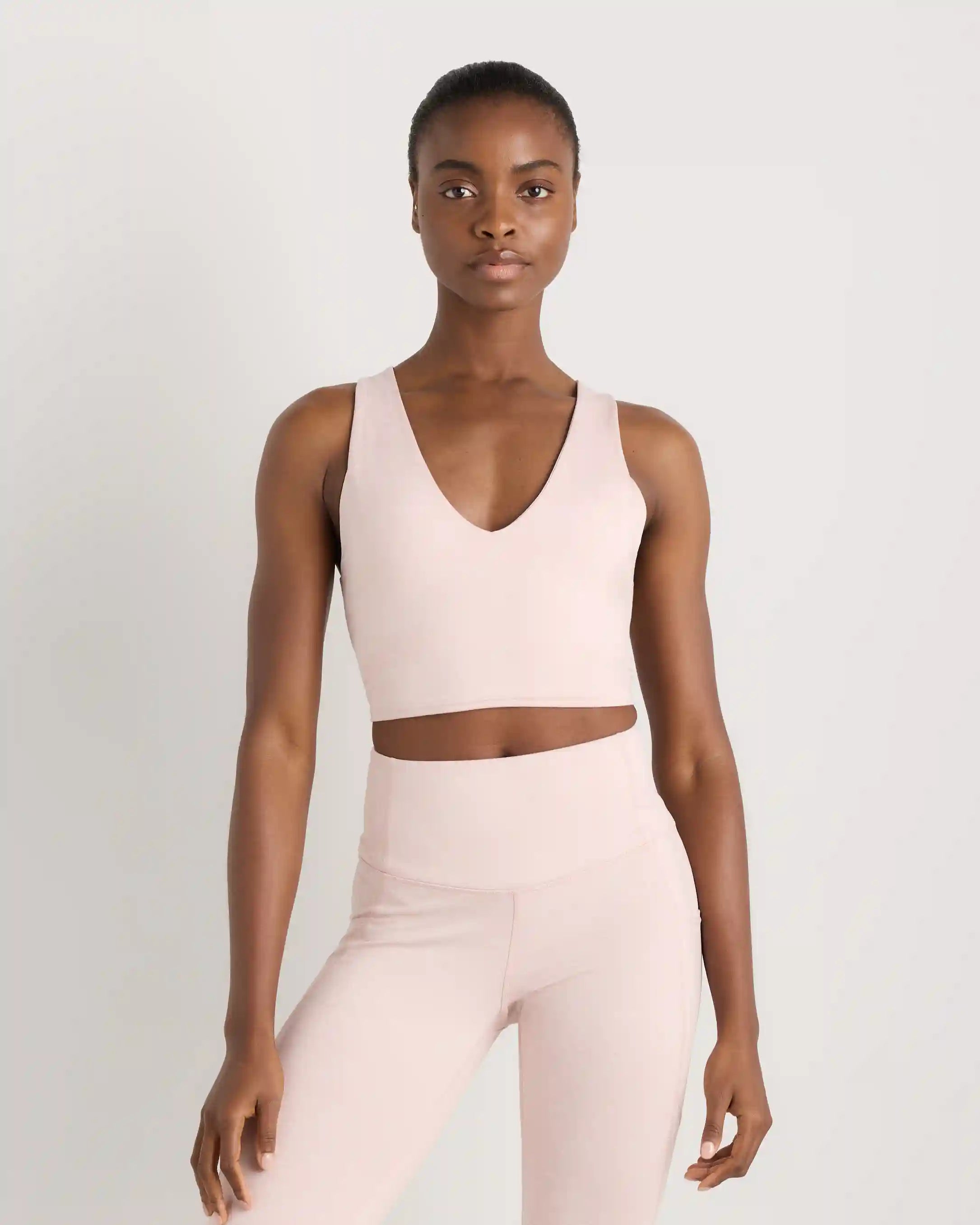 Ultra-Soft V-Neck Cropped Tank