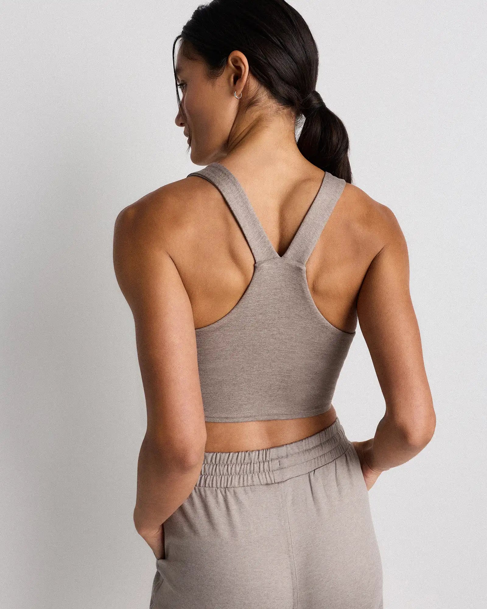 Ultra-Soft V-Neck Cropped Tank