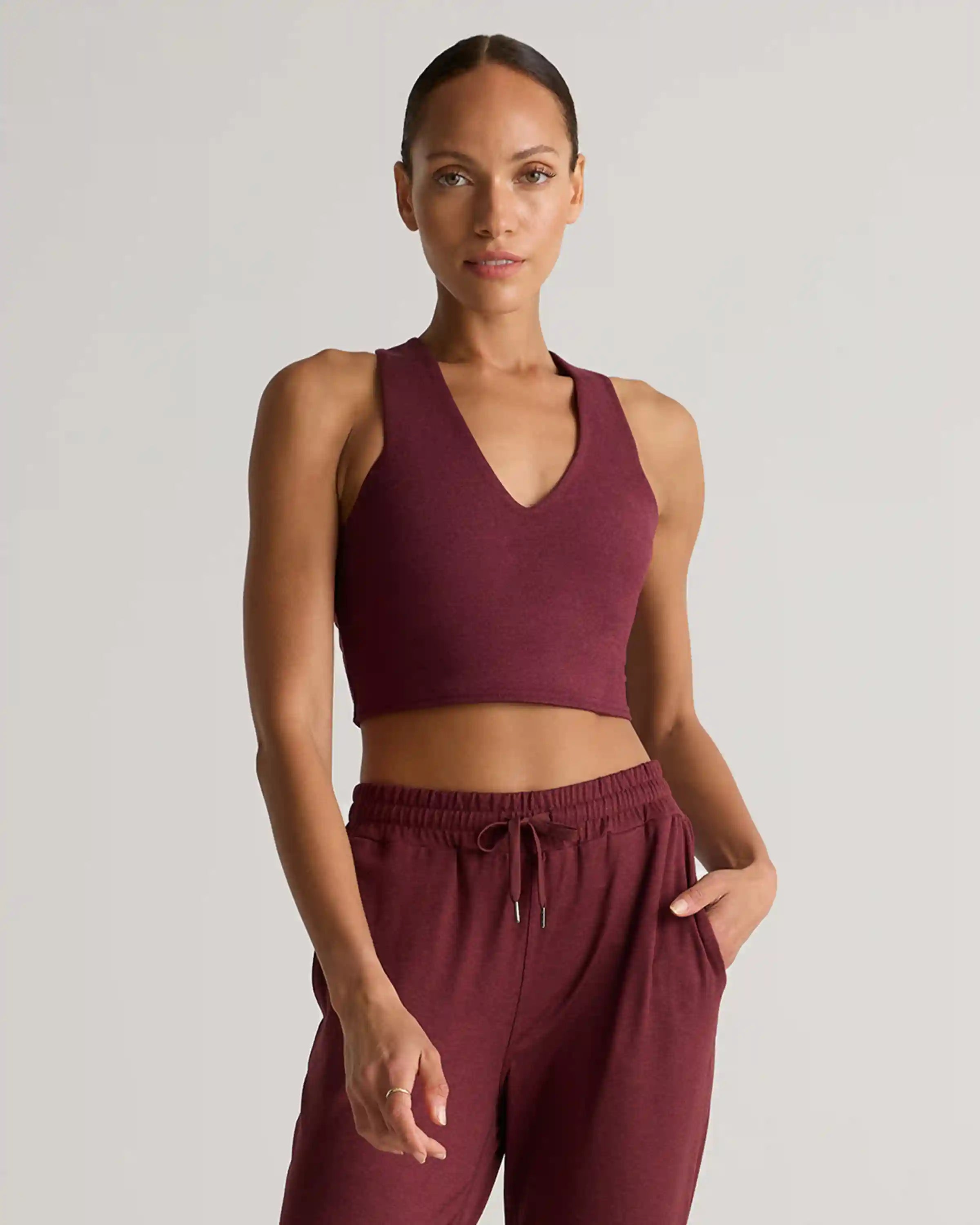Ultra-Soft V-Neck Cropped Tank