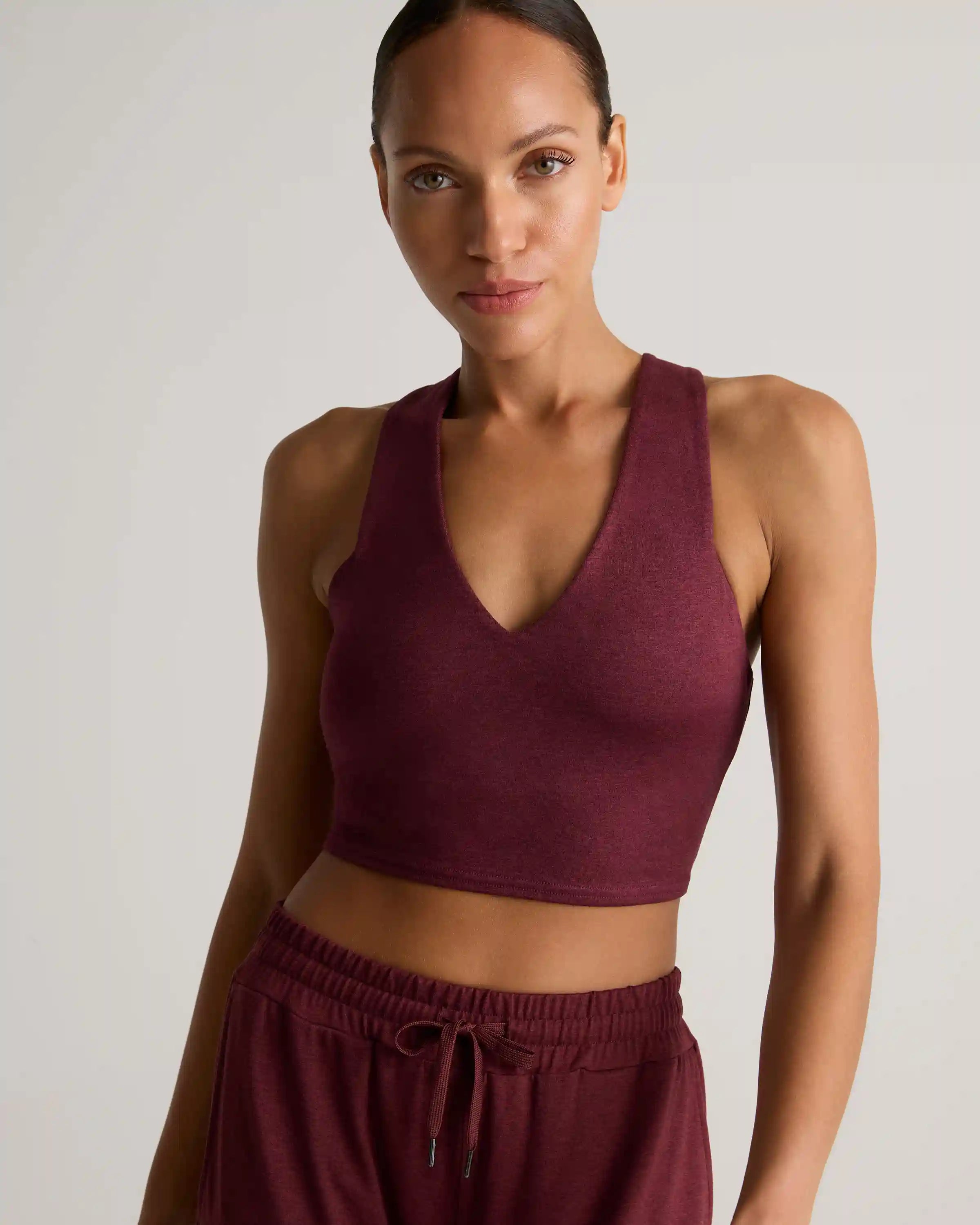 Ultra-Soft V-Neck Cropped Tank