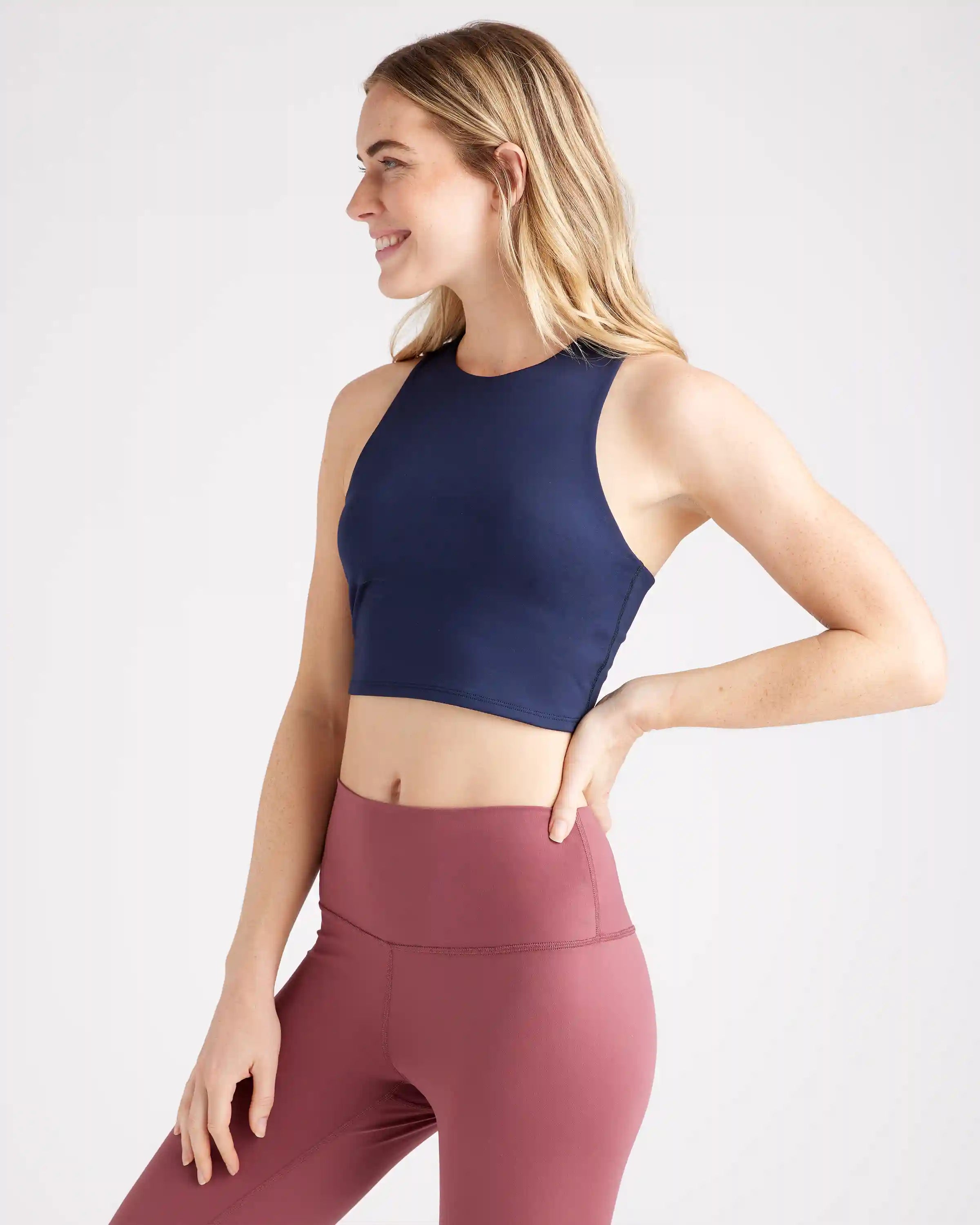 Ultra-Soft High-Neck Cropped Tank