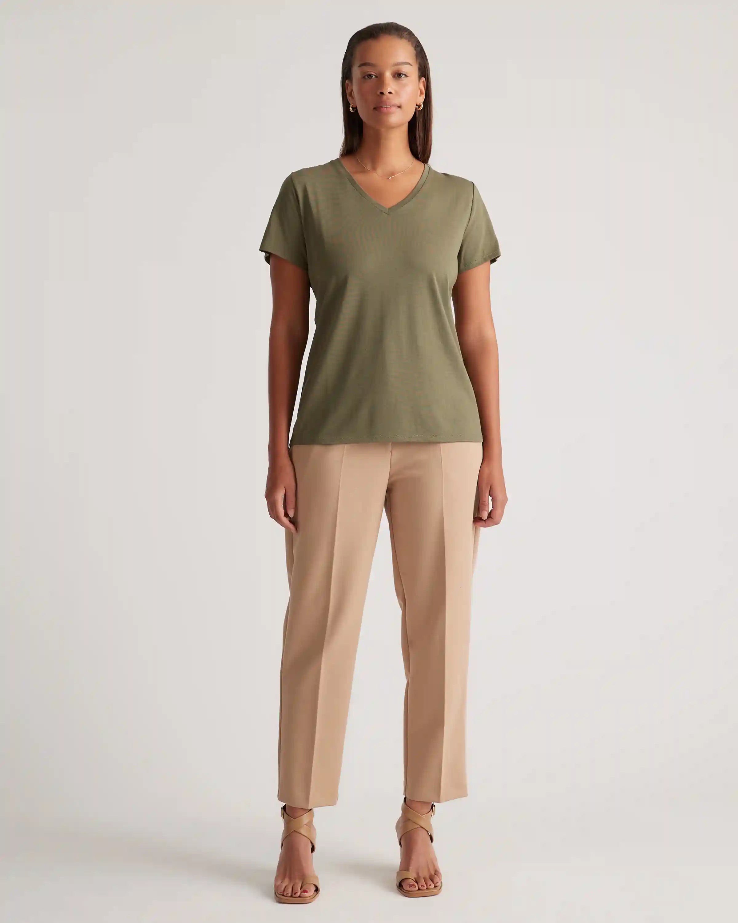 Cotton Modal V-Neck Tee