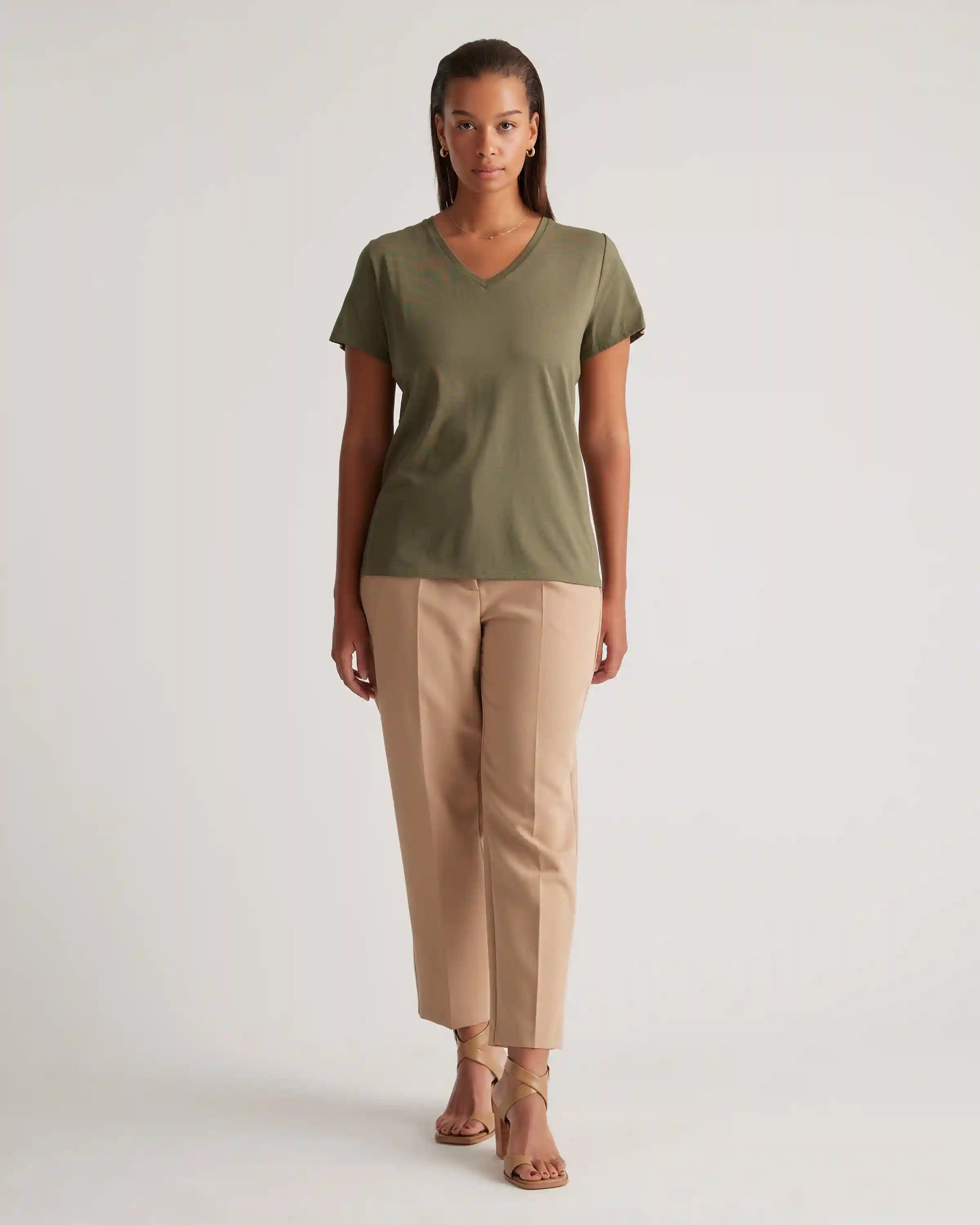 Cotton Modal V-Neck Tee