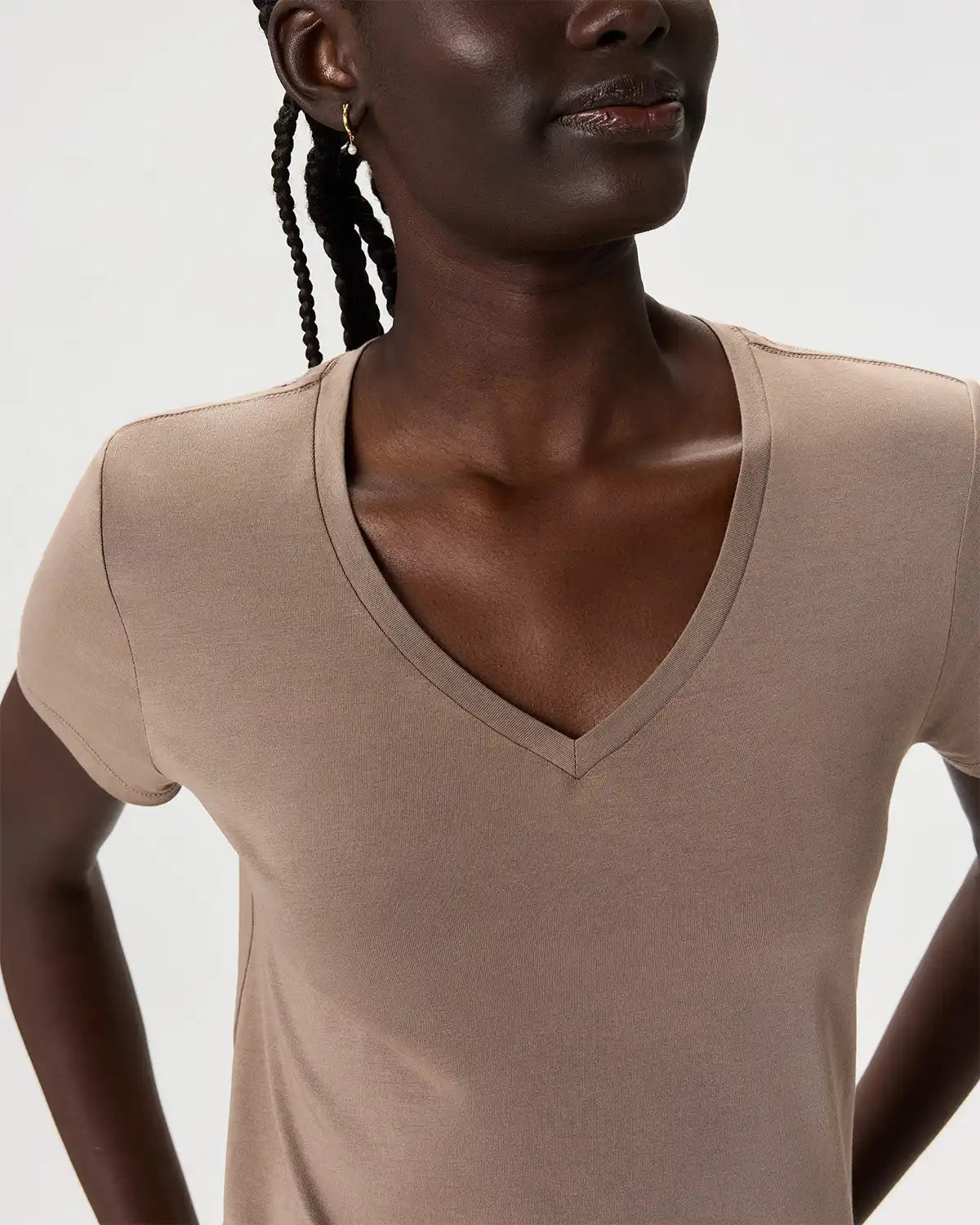 Cotton Modal V-Neck Tee