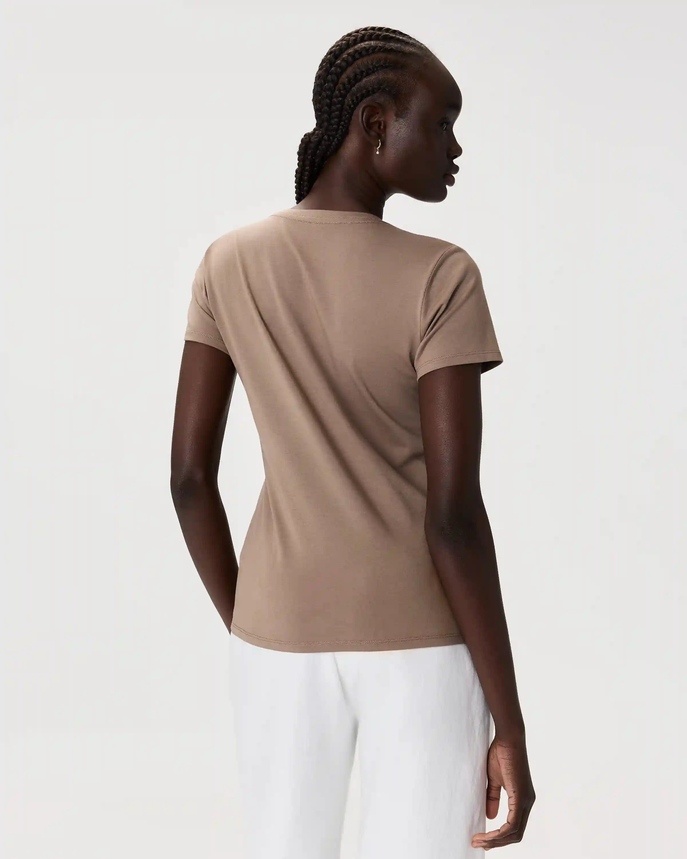 Cotton Modal V-Neck Tee