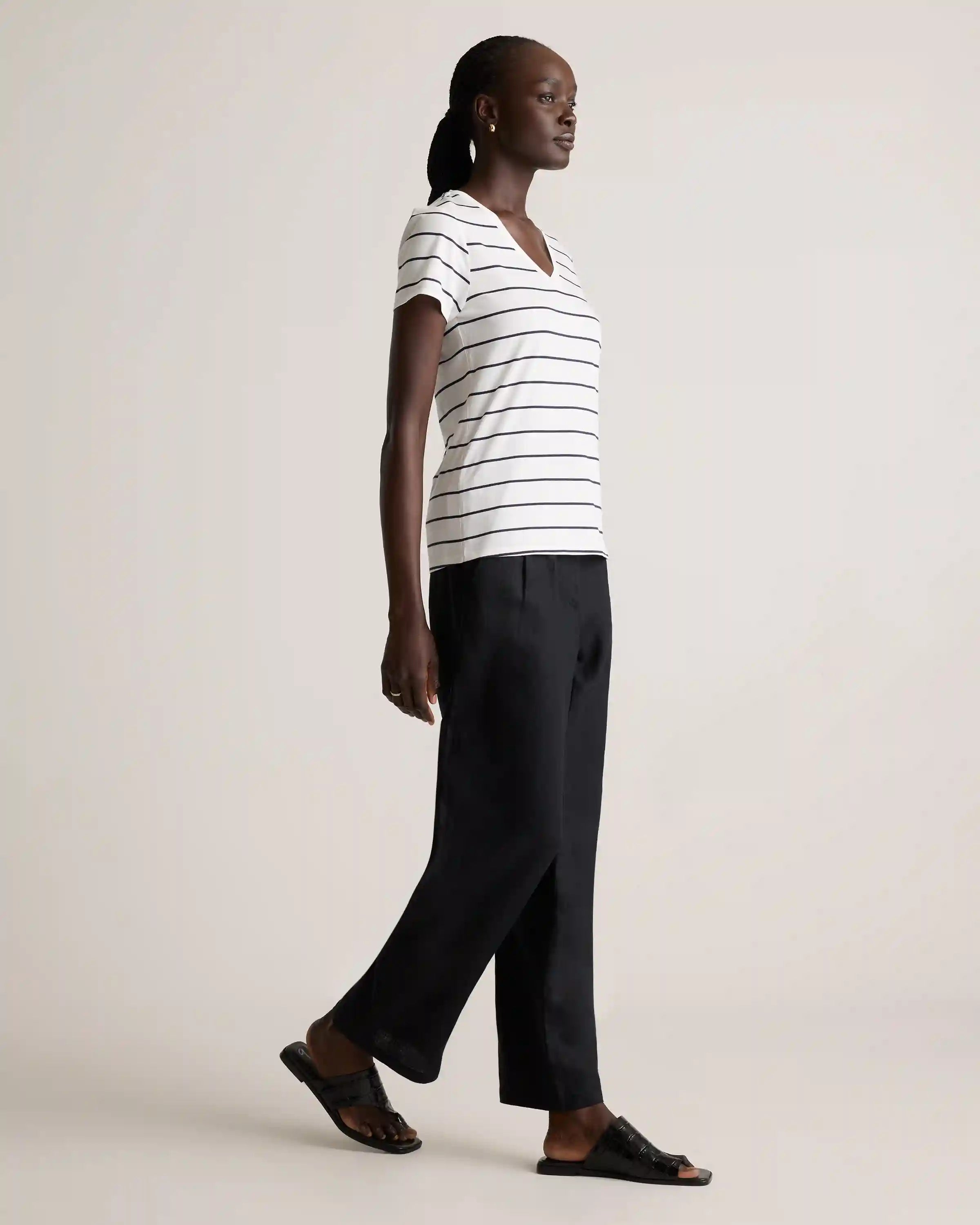 Cotton Modal V-Neck Tee