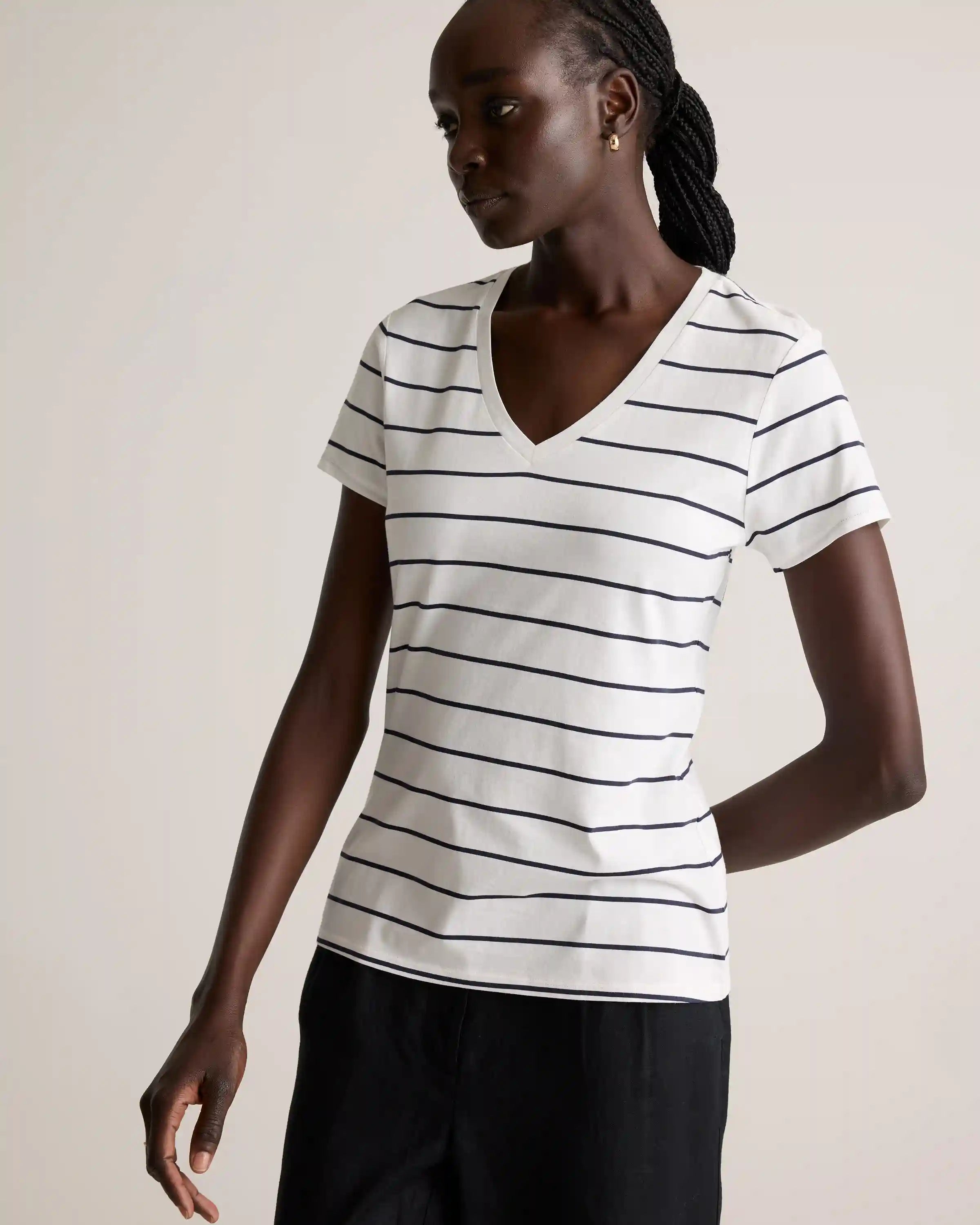 Cotton Modal V-Neck Tee