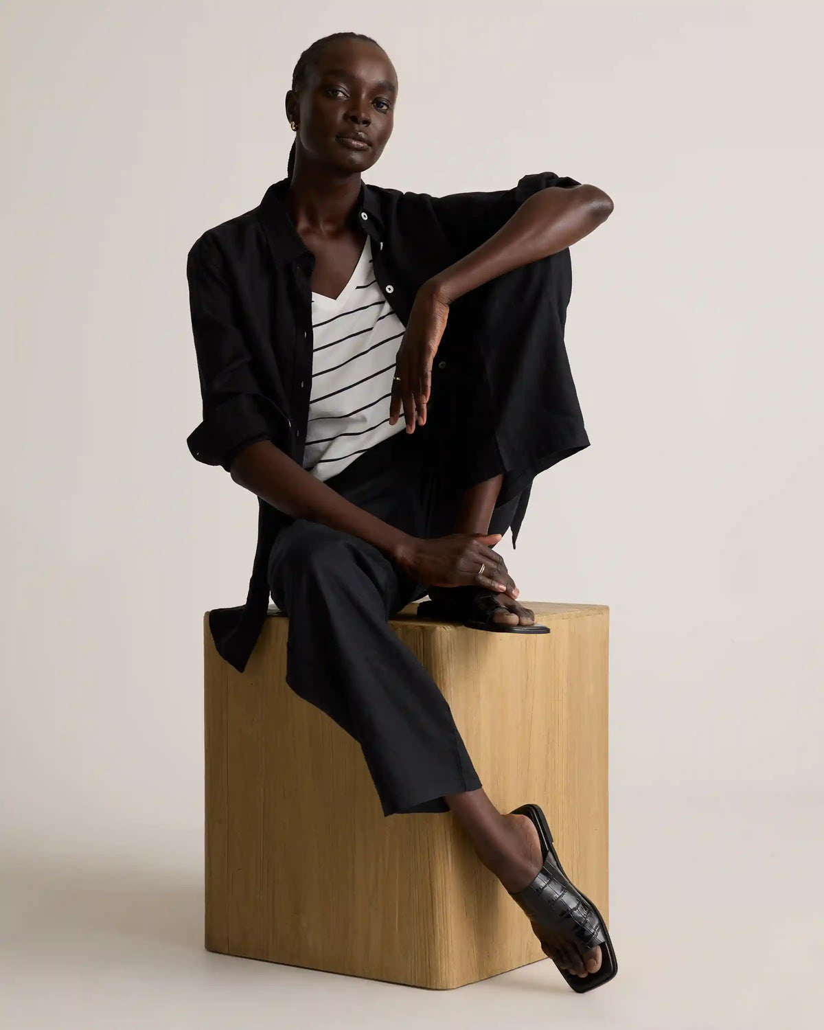 Cotton Modal V-Neck Tee
