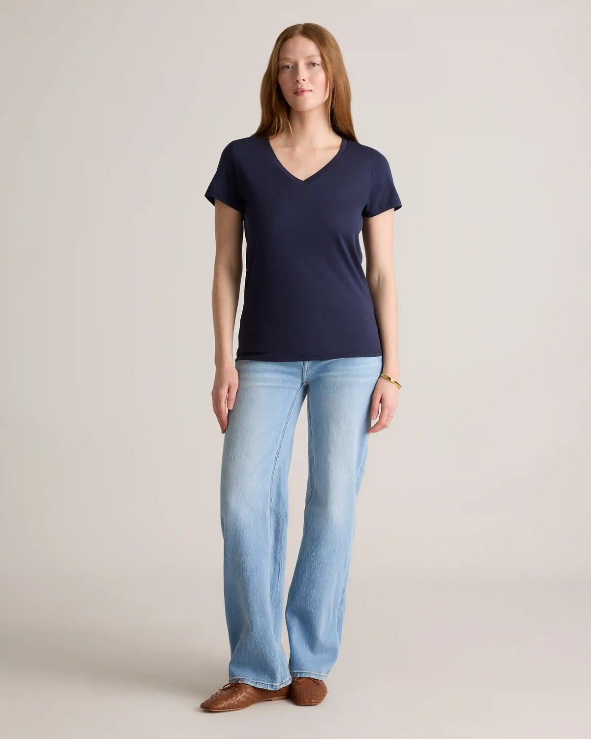 Cotton Modal V-Neck Tee