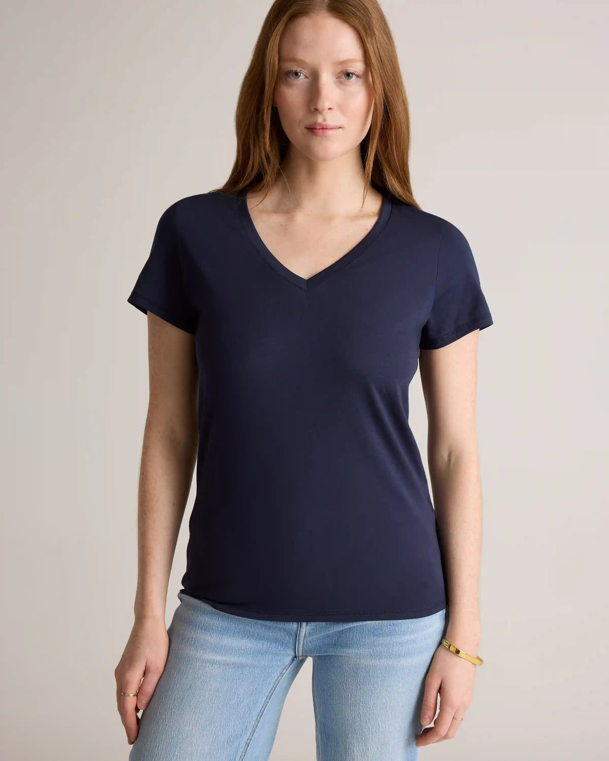 Cotton Modal V-Neck Tee