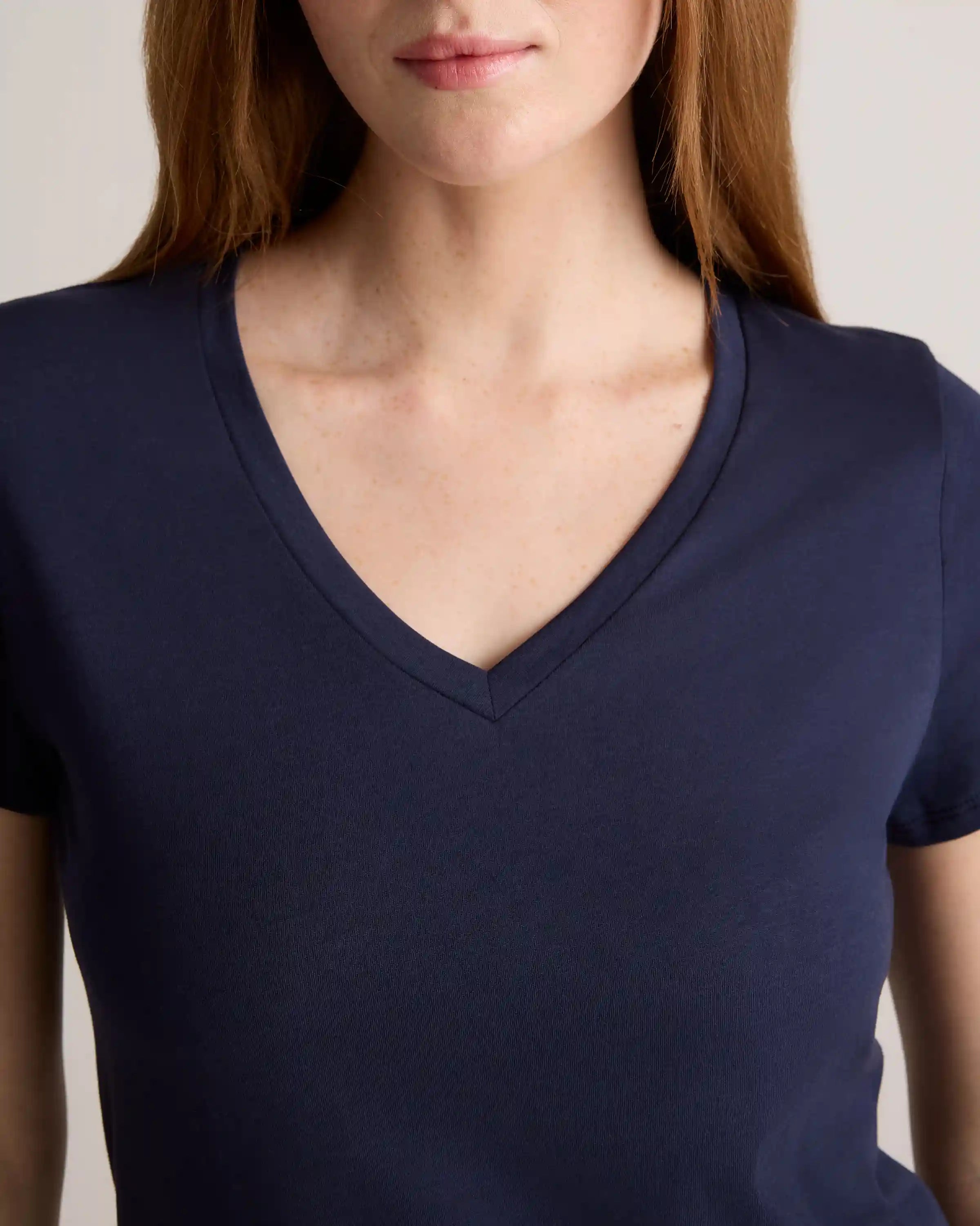 Cotton Modal V-Neck Tee