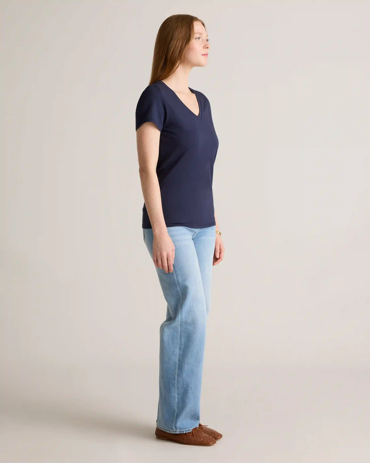 Cotton Modal V-Neck Tee