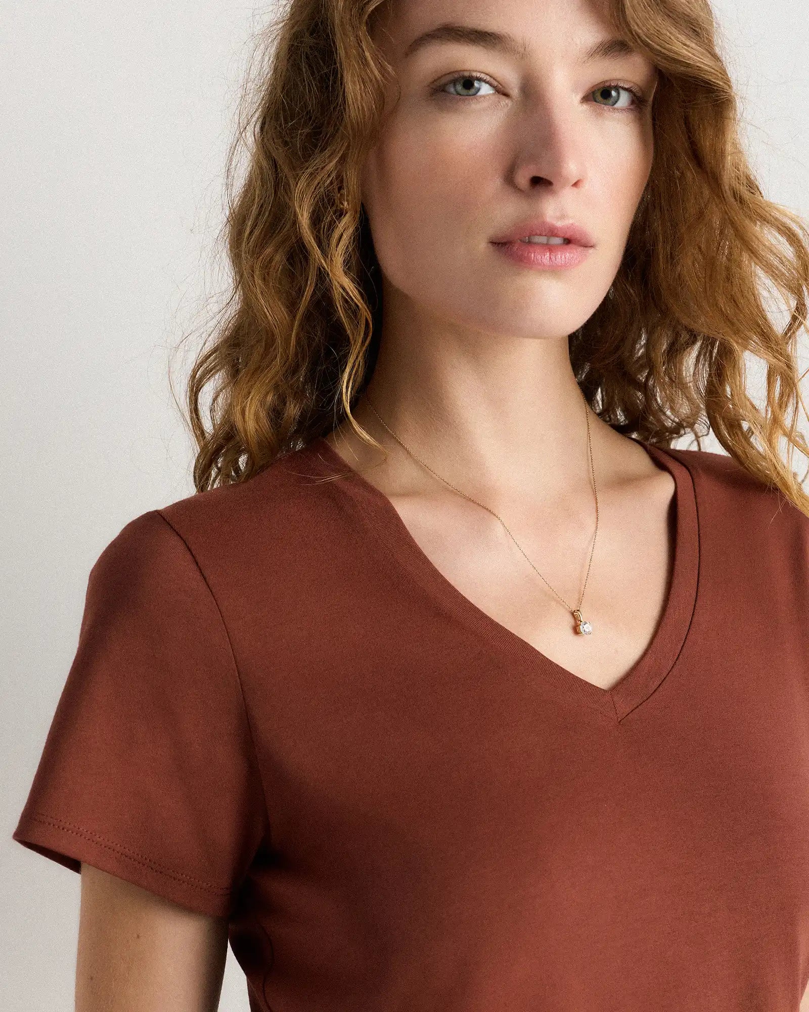 Cotton Modal V-Neck Tee