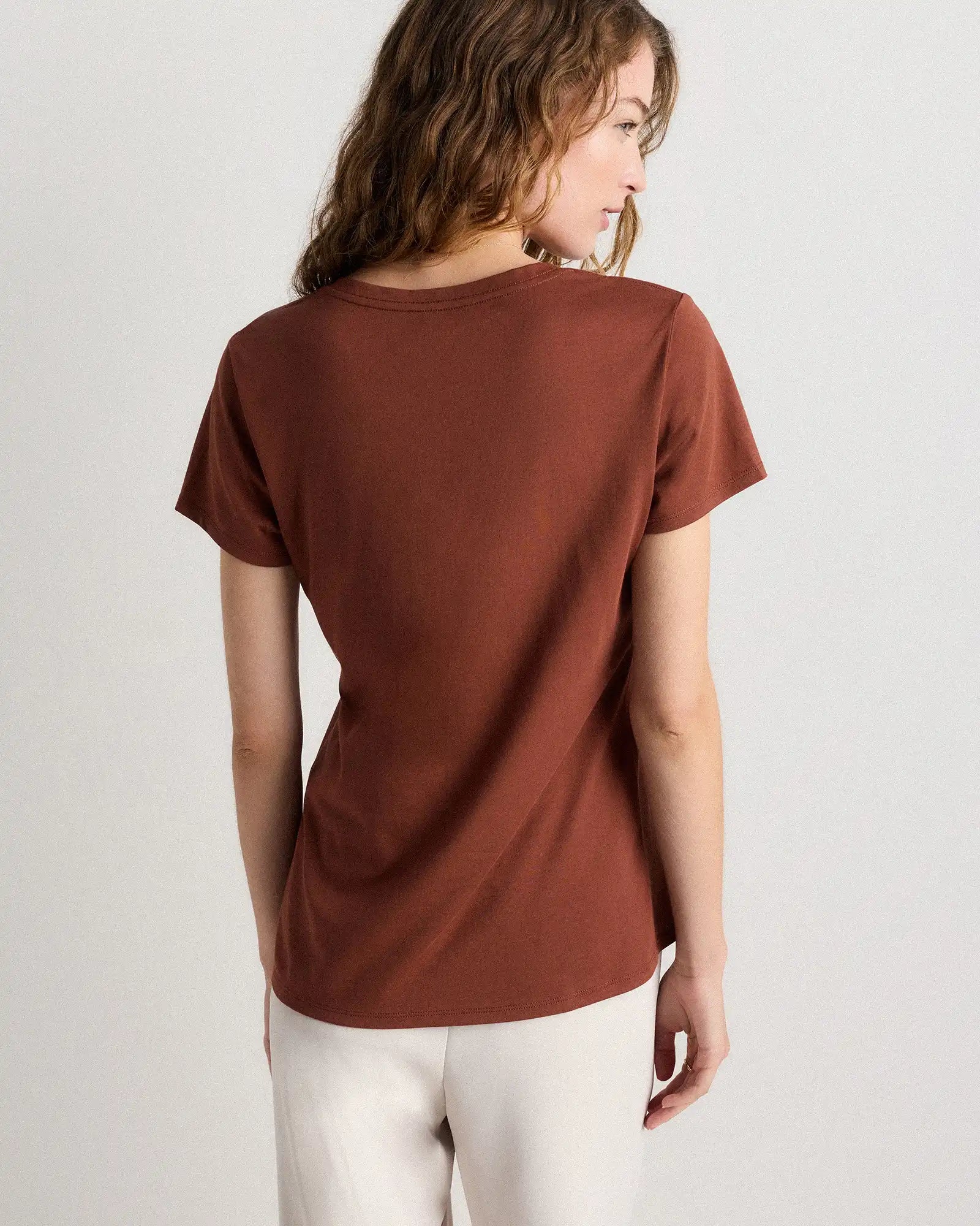 Cotton Modal V-Neck Tee