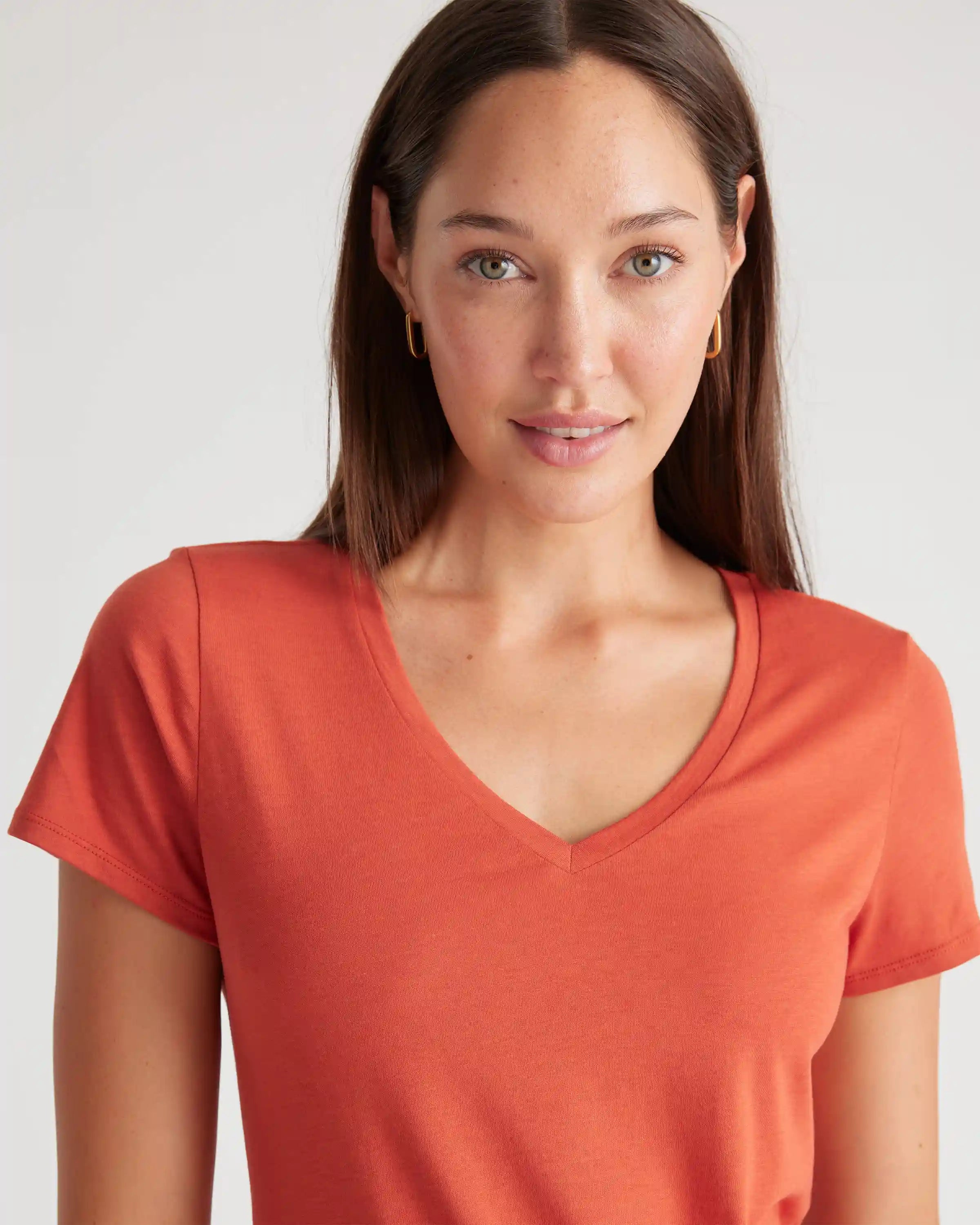 Cotton Modal V-Neck Tee