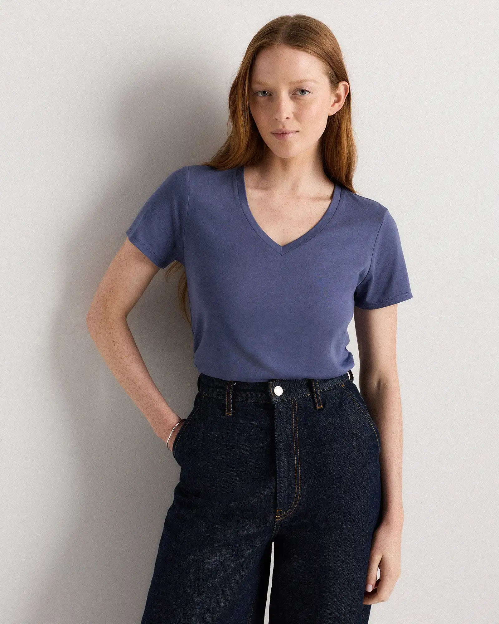 Cotton Modal V-Neck Tee