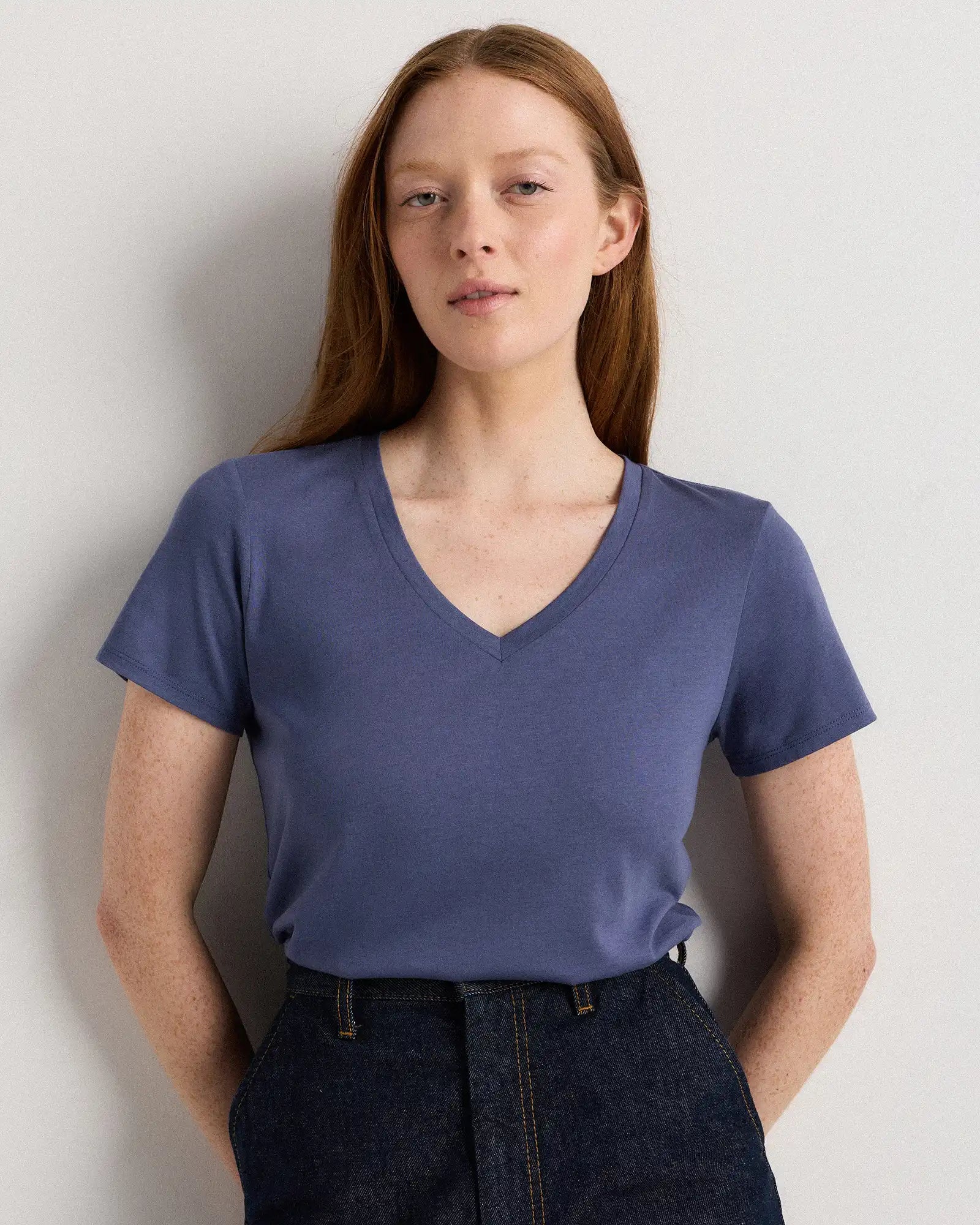 Cotton Modal V-Neck Tee