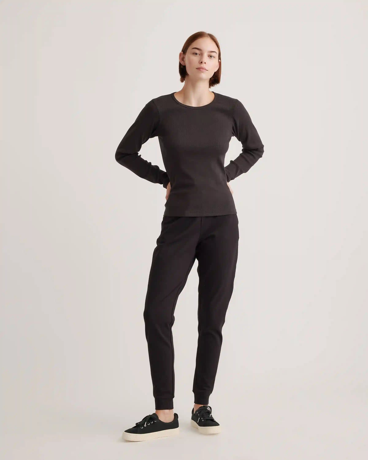 Organic Cotton Micro-Rib Long Sleeve Tee