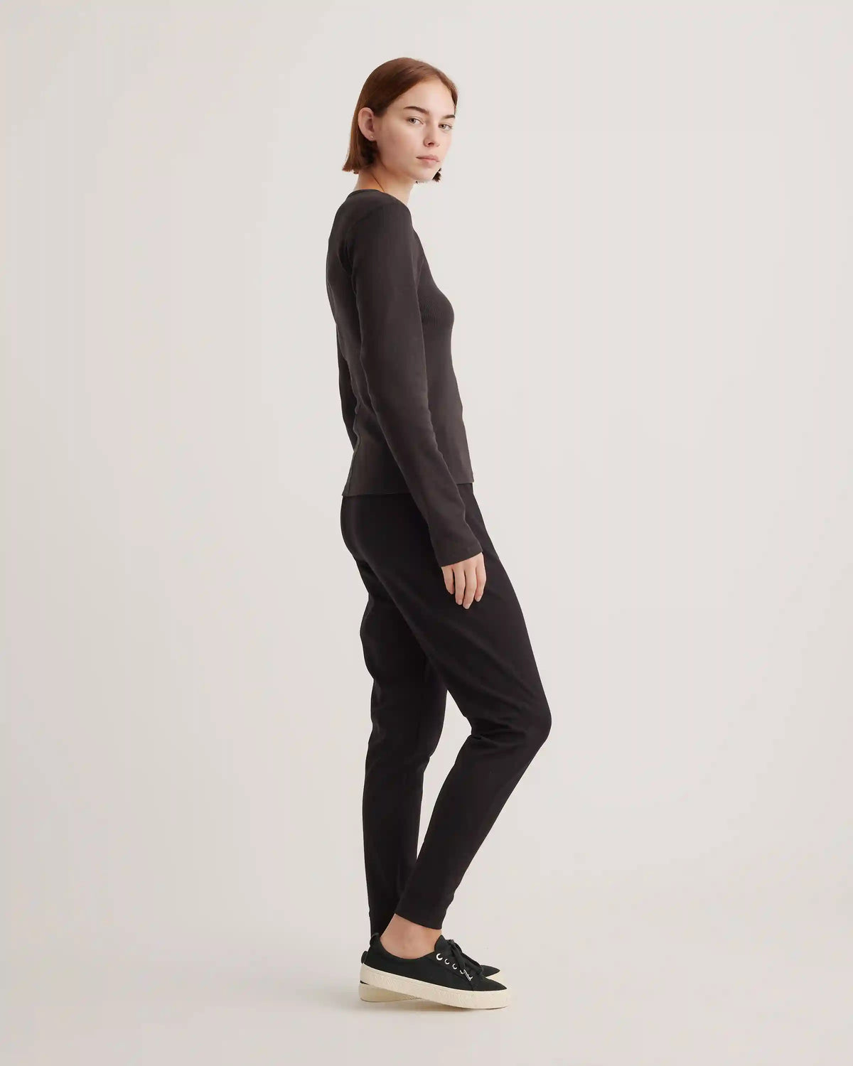 Organic Cotton Micro-Rib Long Sleeve Tee