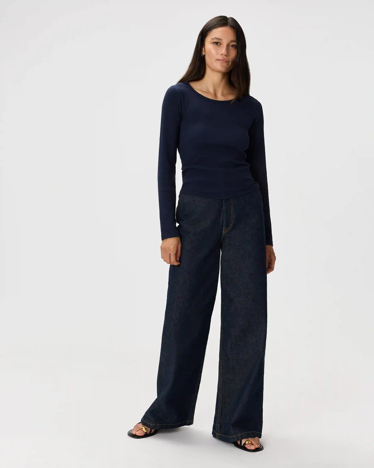 Organic Cotton Micro-Rib Long Sleeve Tee