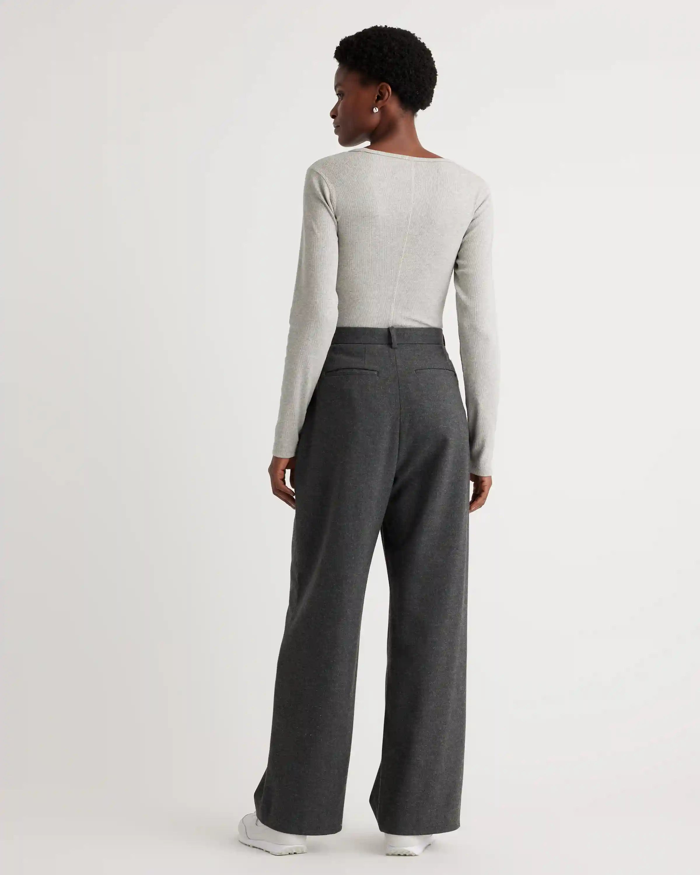 Organic Cotton Micro-Rib Long Sleeve Tee