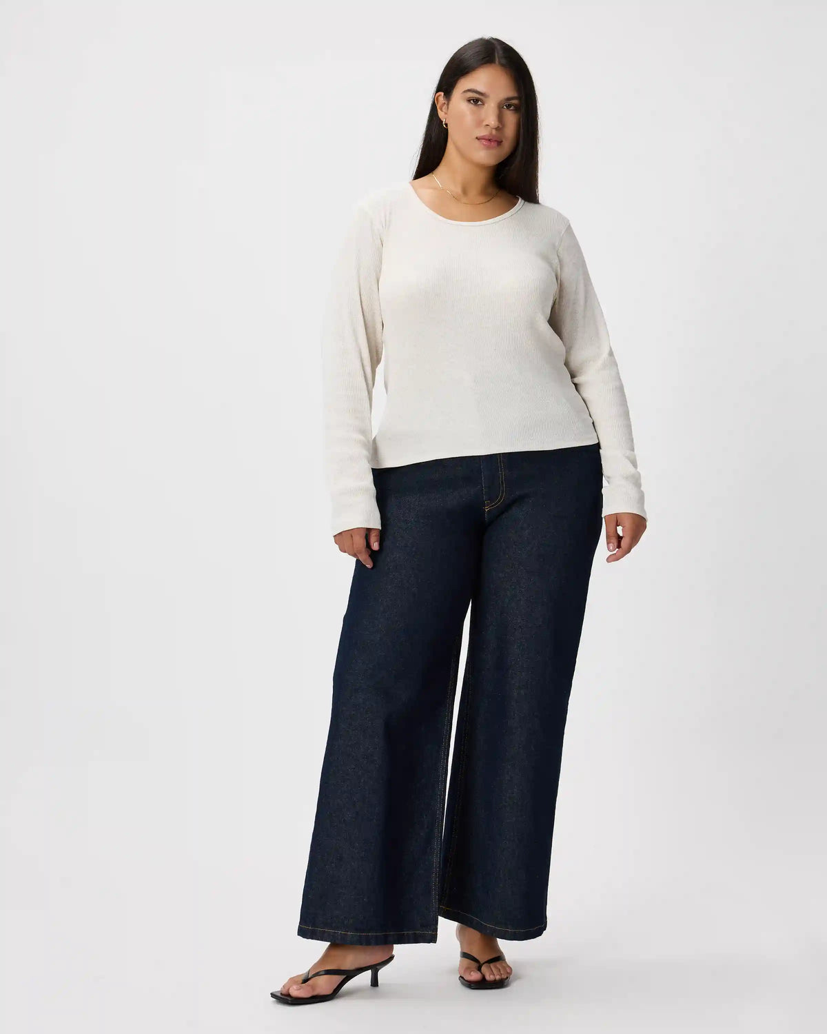 Organic Cotton Micro-Rib Long Sleeve Tee