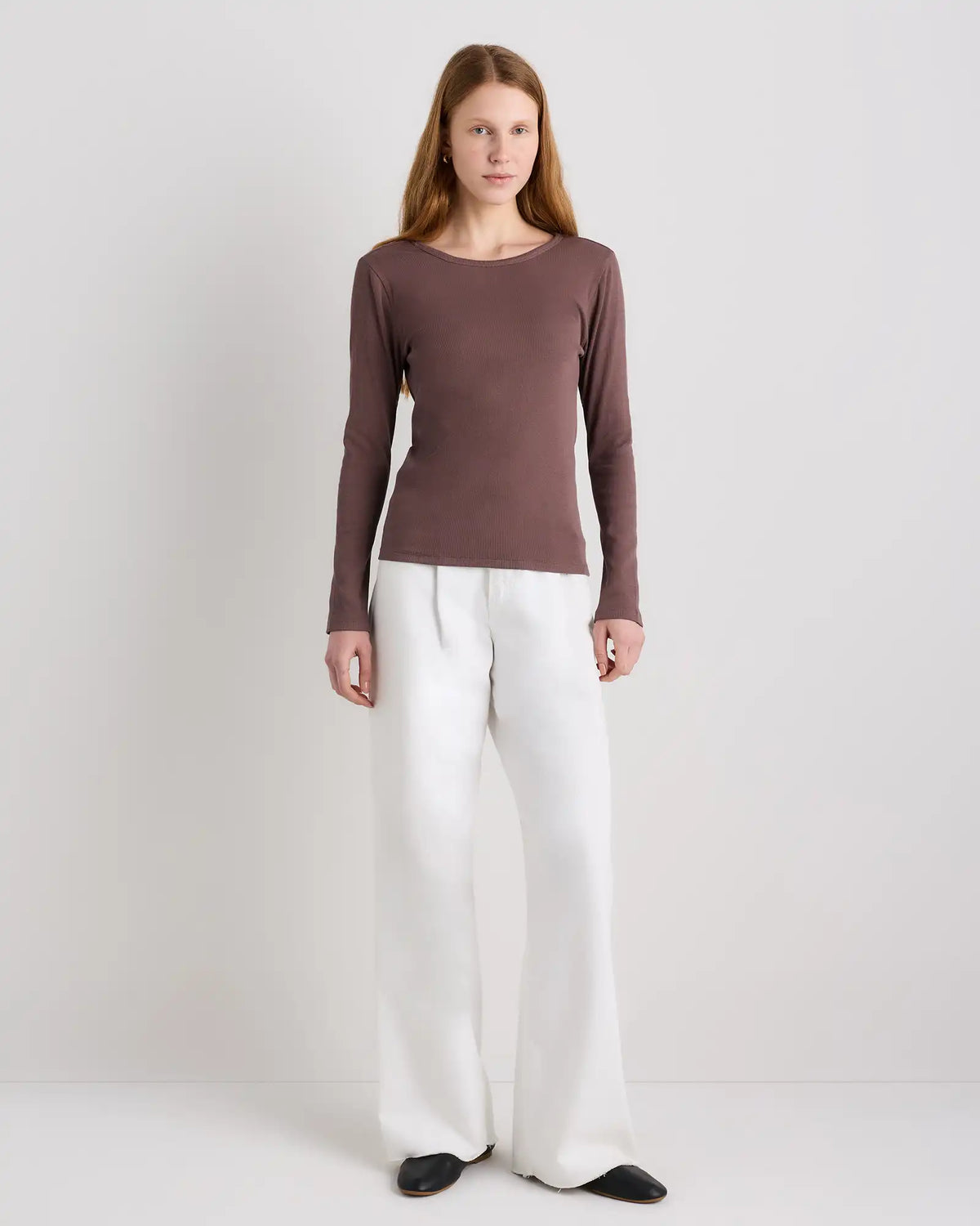 Organic Cotton Micro-Rib Long Sleeve Tee