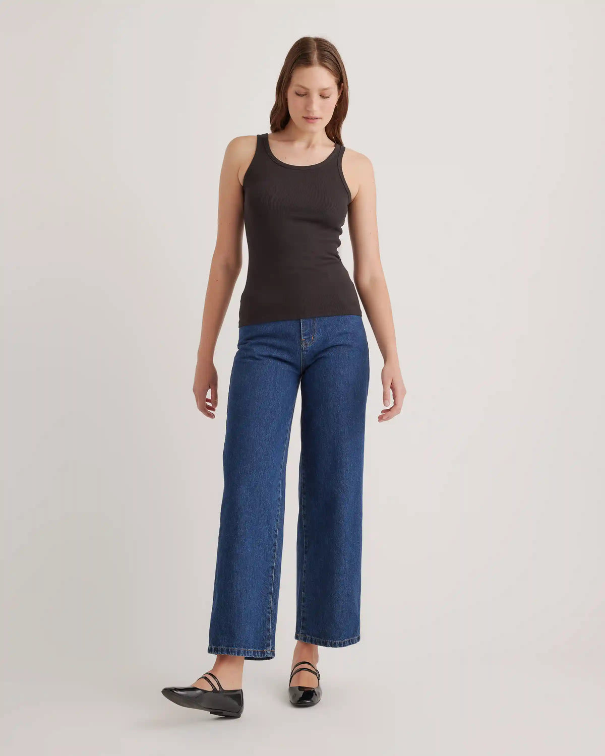 Organic Cotton Micro-Rib Scoop Neck Tank