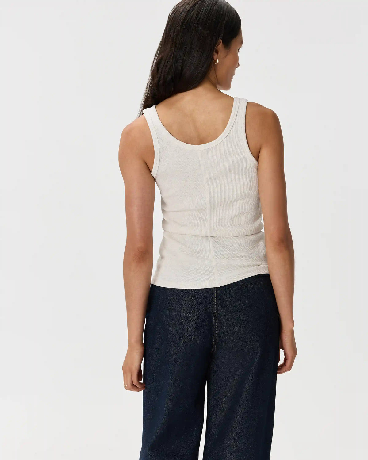 Organic Cotton Micro-Rib Scoop Neck Tank
