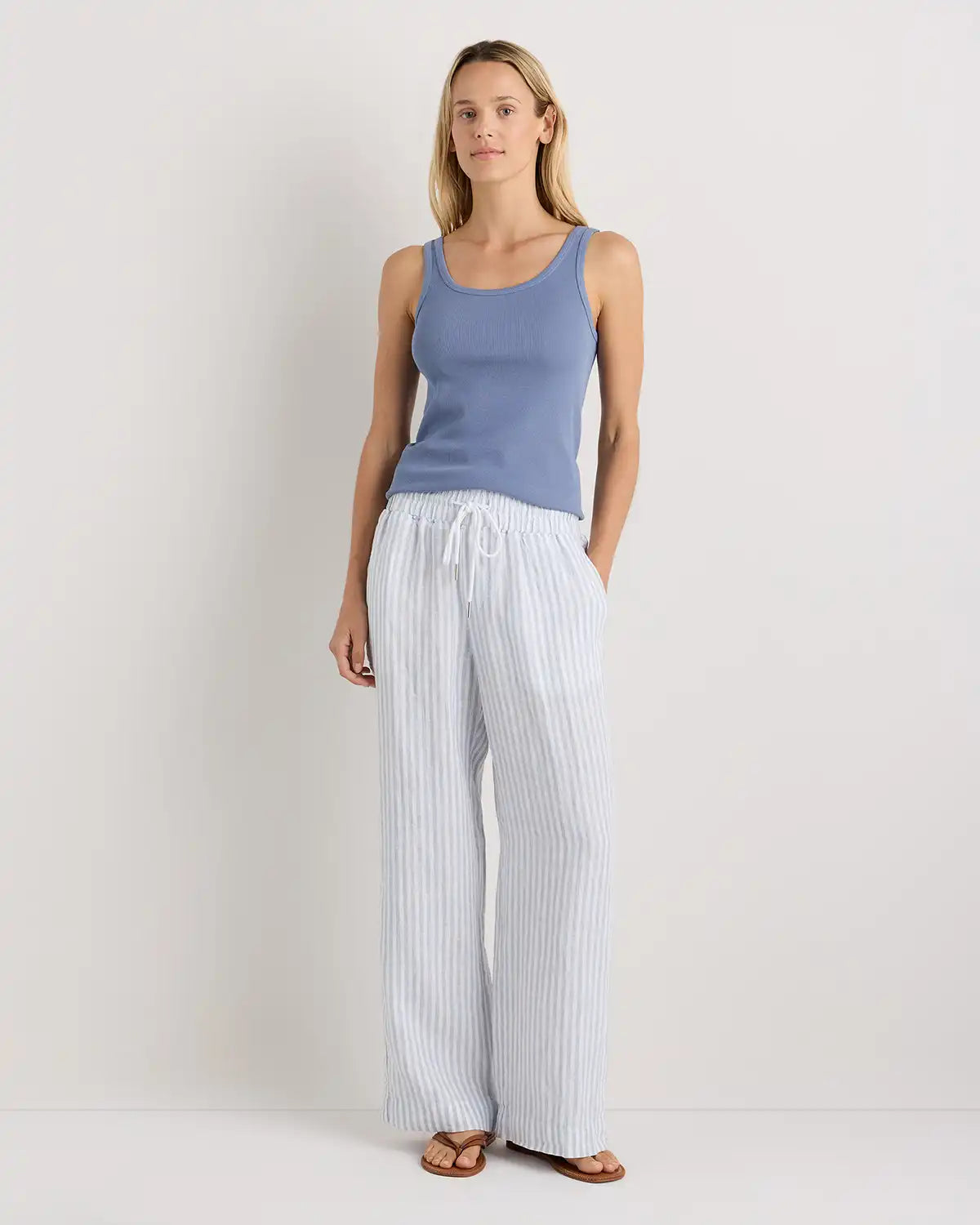 Organic Cotton Micro-Rib Scoop Neck Tank