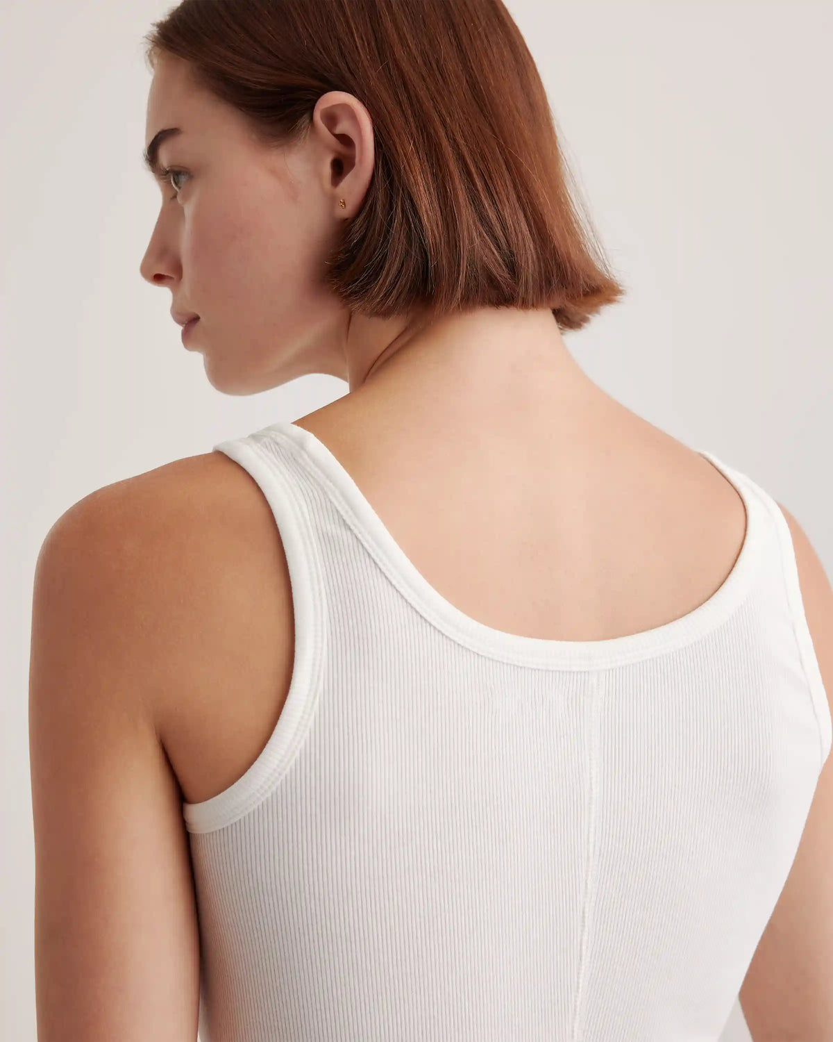 Organic Cotton Micro-Rib Scoop Neck Tank