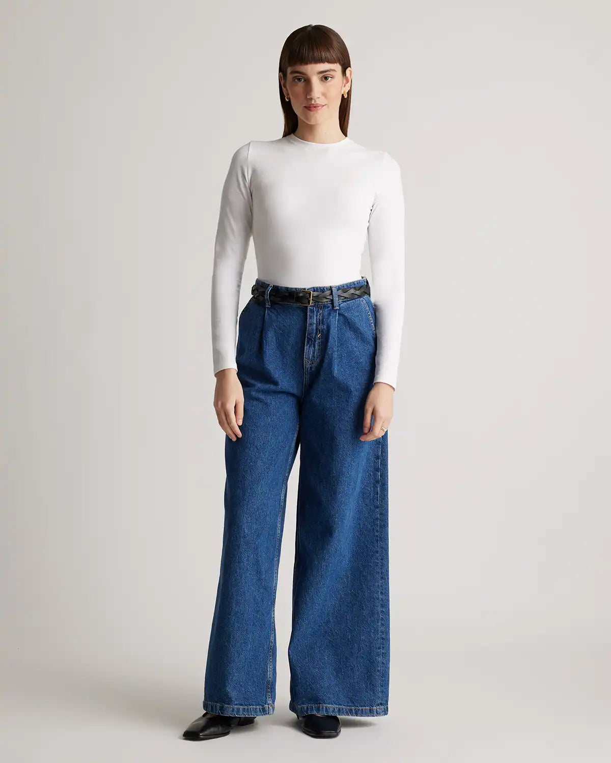 Stretch Cotton Jersey Long Sleeve Bodysuit