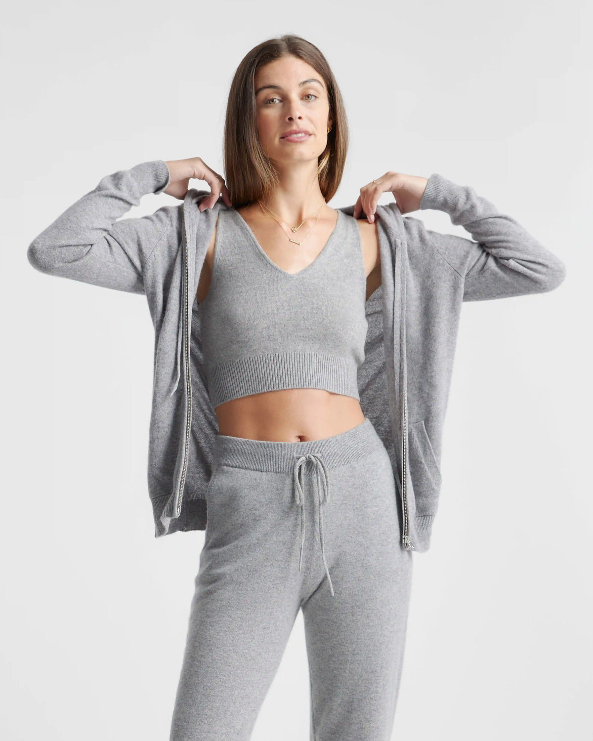 Mongolian Spring Cashmere Cropped Tank