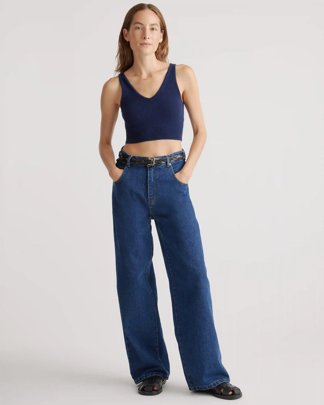 Mongolian Spring Cashmere Cropped Tank