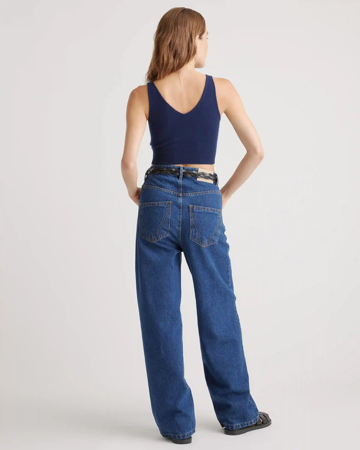 Mongolian Spring Cashmere Cropped Tank