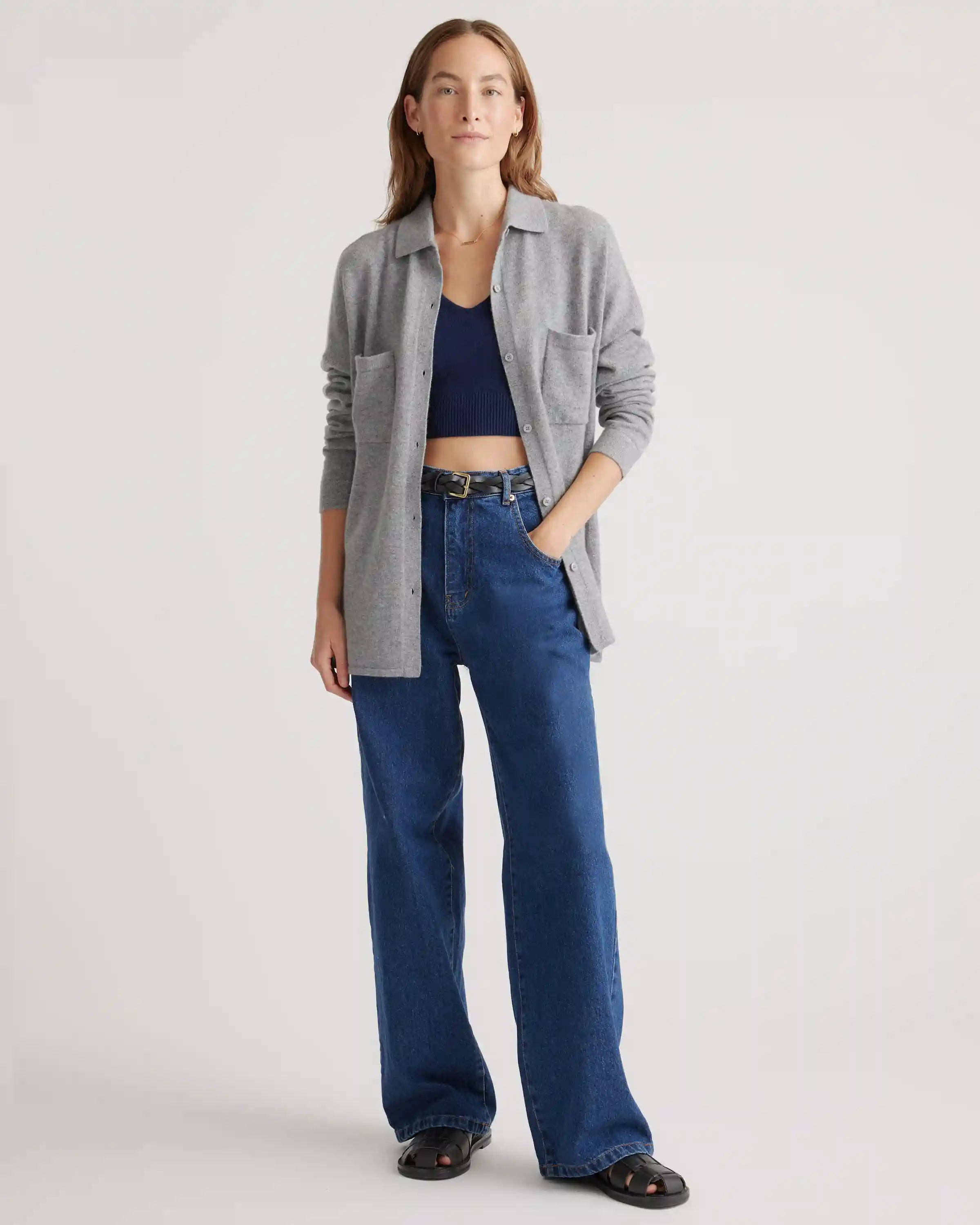 Mongolian Spring Cashmere Cropped Tank