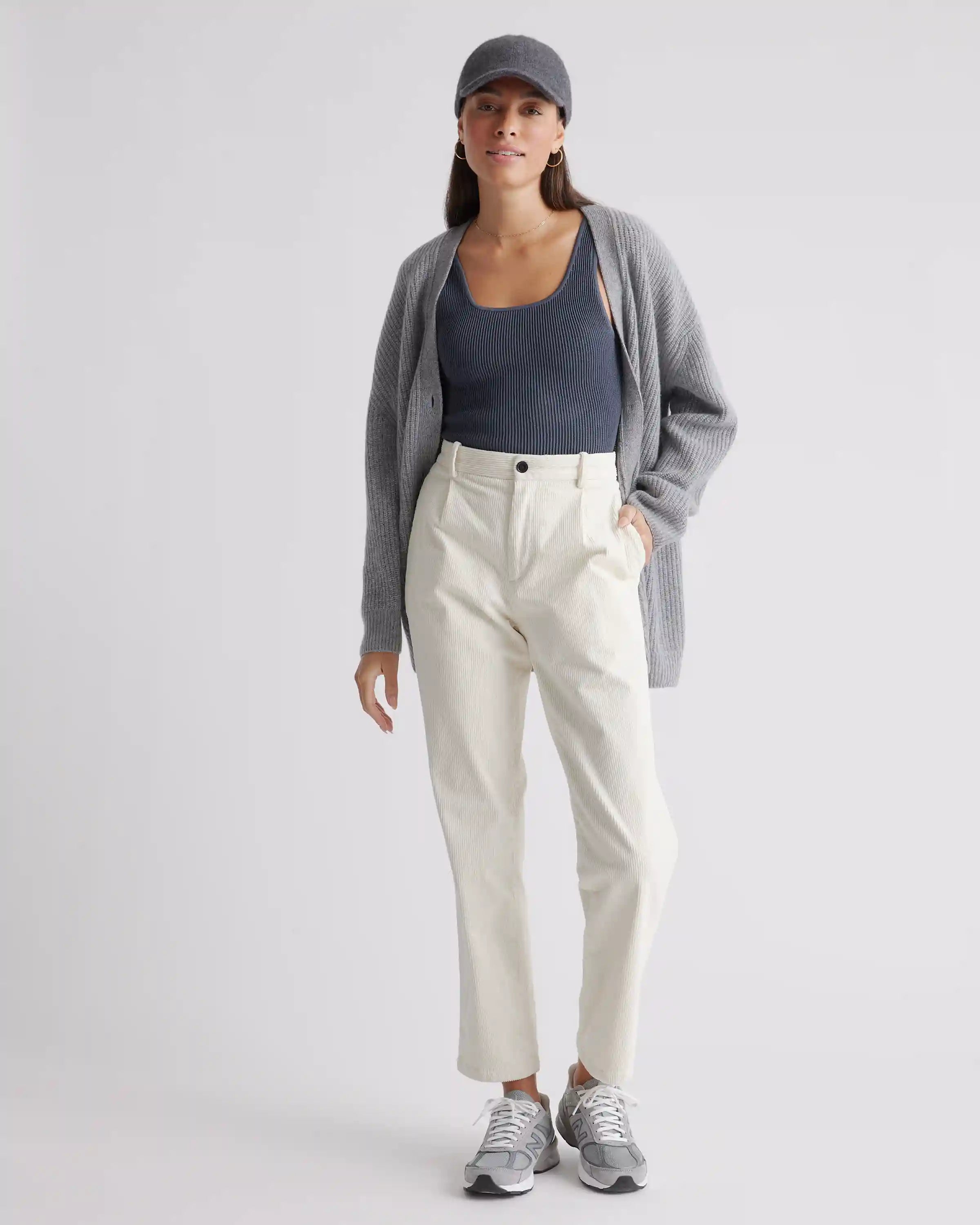 Cropped Square Neck Ribbed Knit Tank