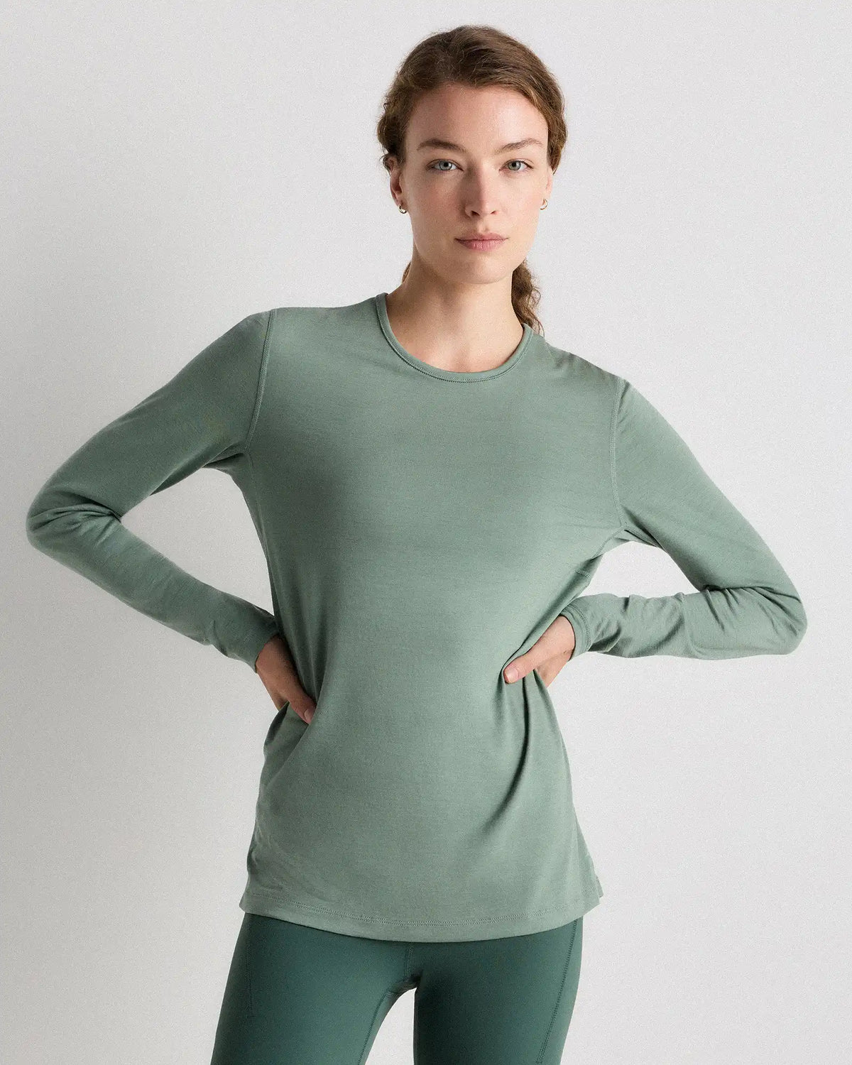 100% Merino Wool All-Season Long Sleeve Base Layer