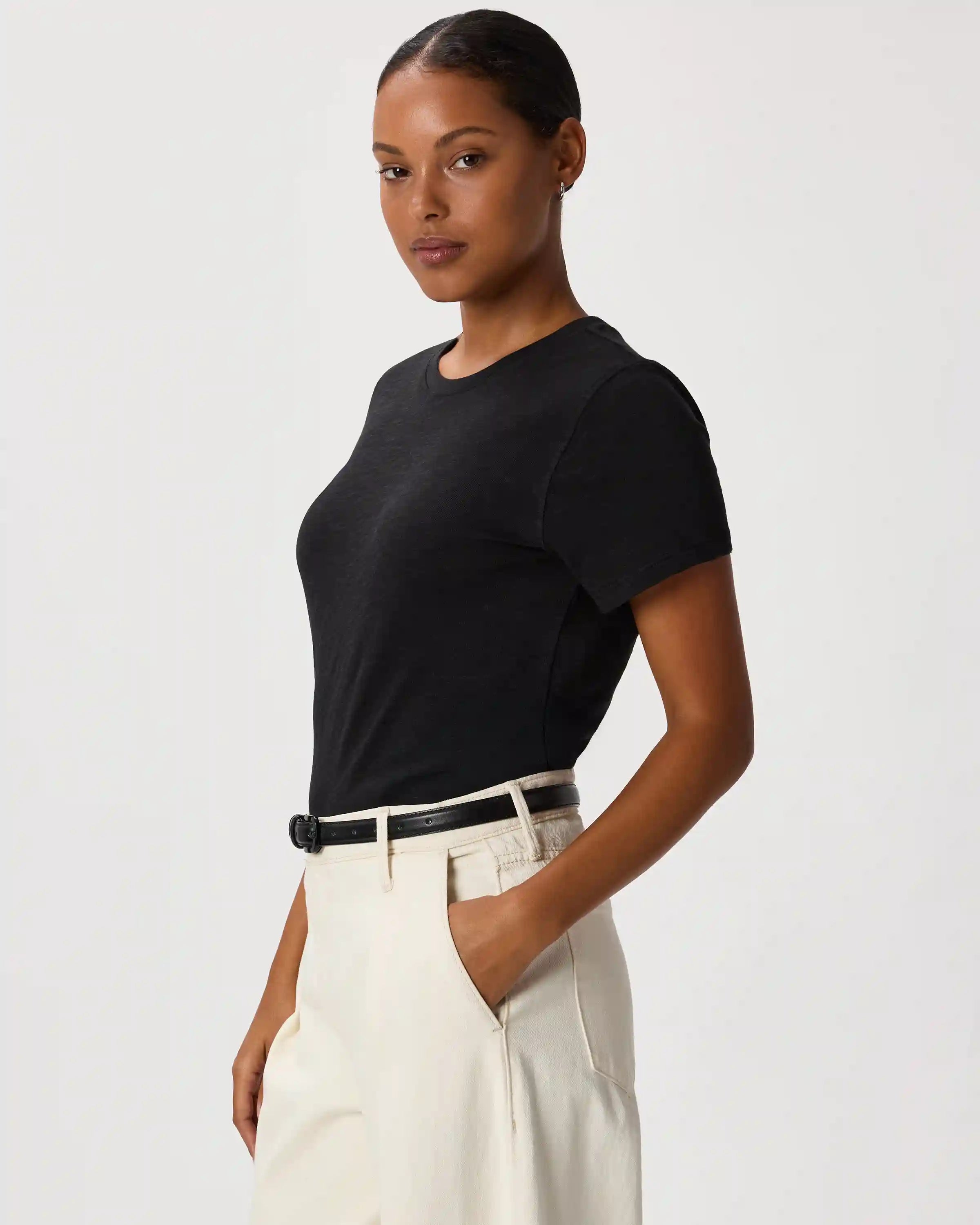 100% Organic Cotton Slub Crewneck Tee