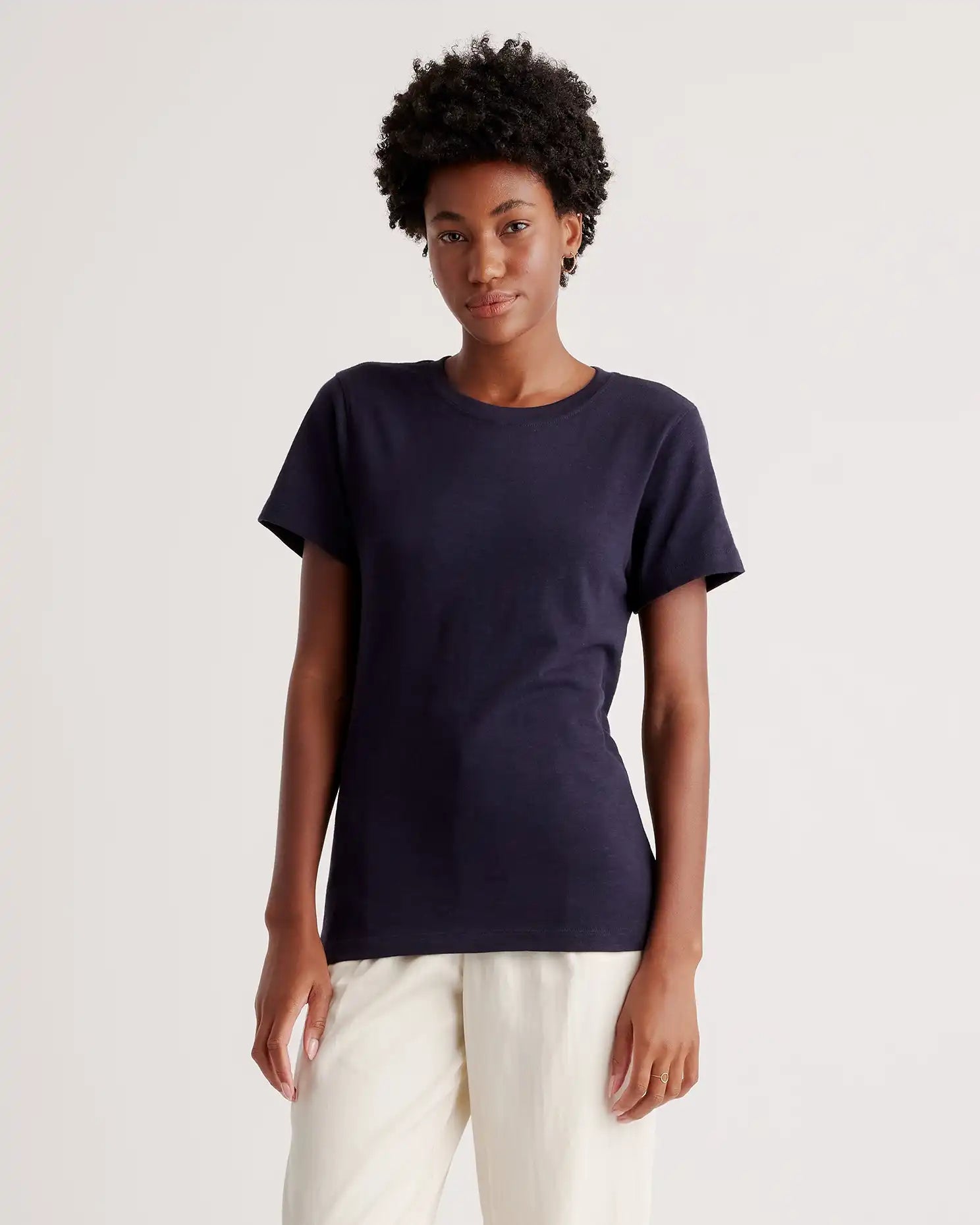 100% Organic Cotton Slub Crewneck Tee